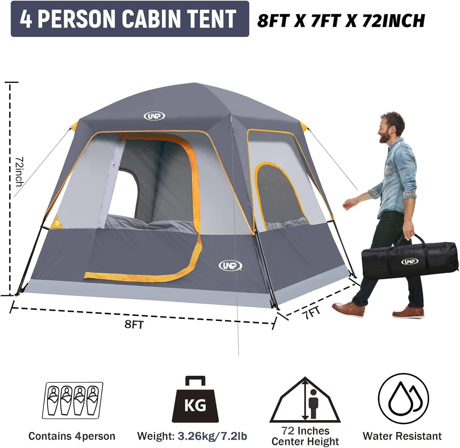 UNP Portable Cabin Tent thumbnail 2