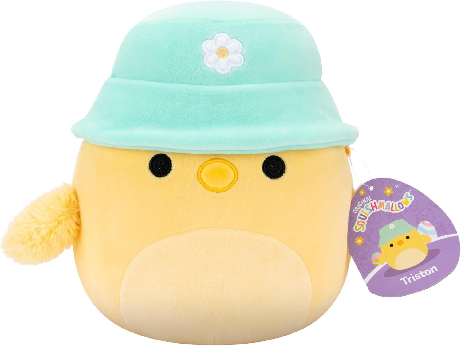 Squishmallows Original 8" Triston The Yellow Chick with Bucket Hat — Easter Gifts gift idea