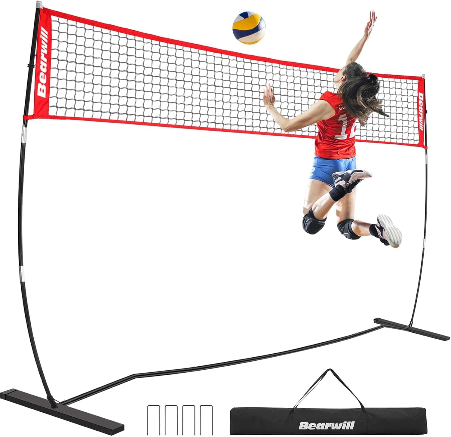 Bearwill 12FT Portable Volleyball Net with Carry Bag — Spring Gift Ideas gift idea