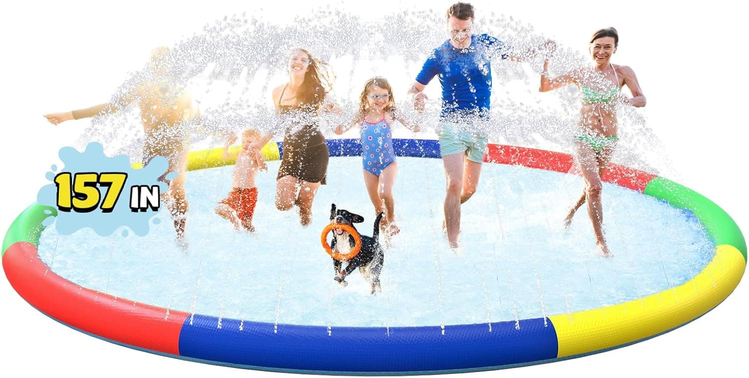 ODOSOLA 13 FT Large Splash Pad for Kids image 1