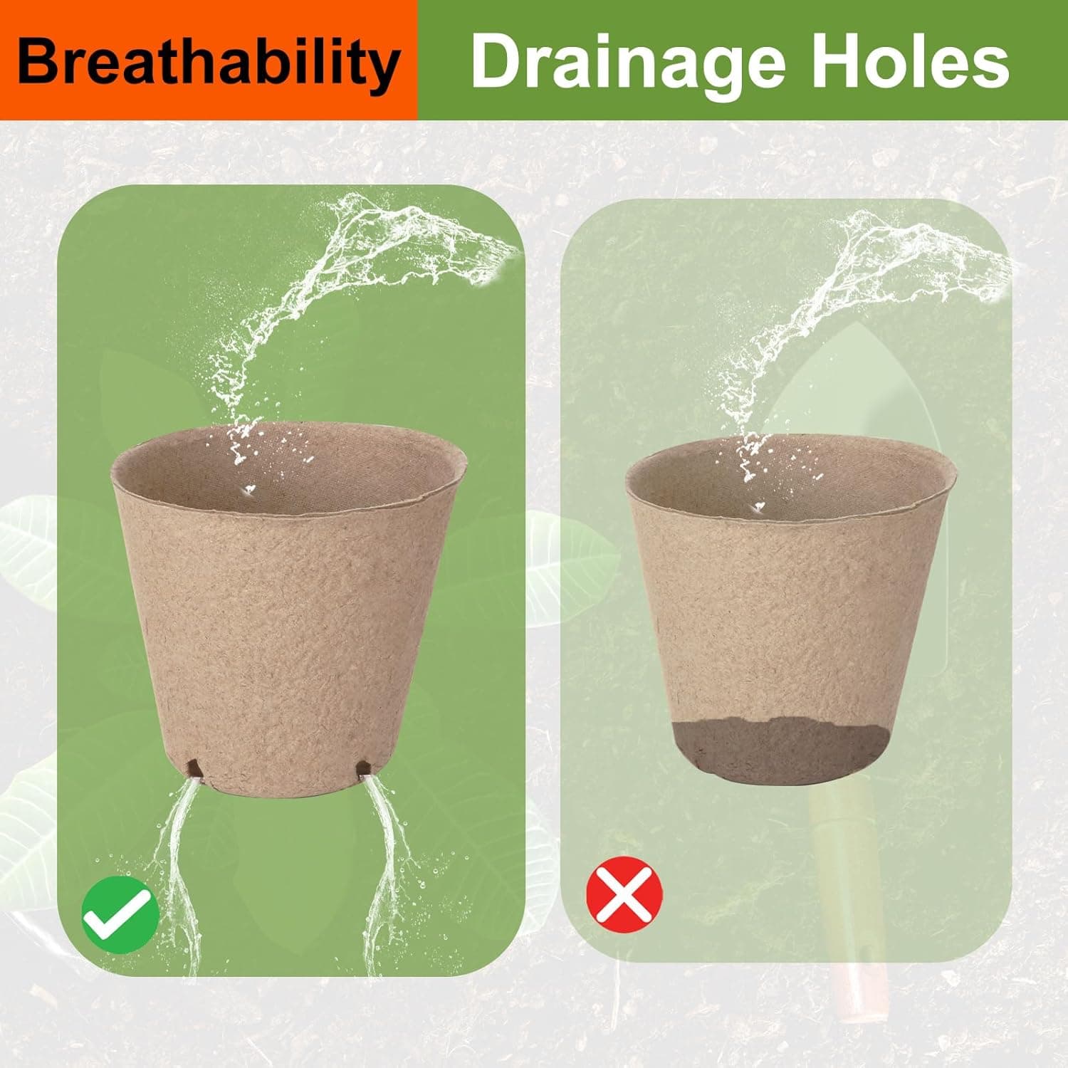 130 Pack Organic Peat Pots with Plant Labels thumbnail 4