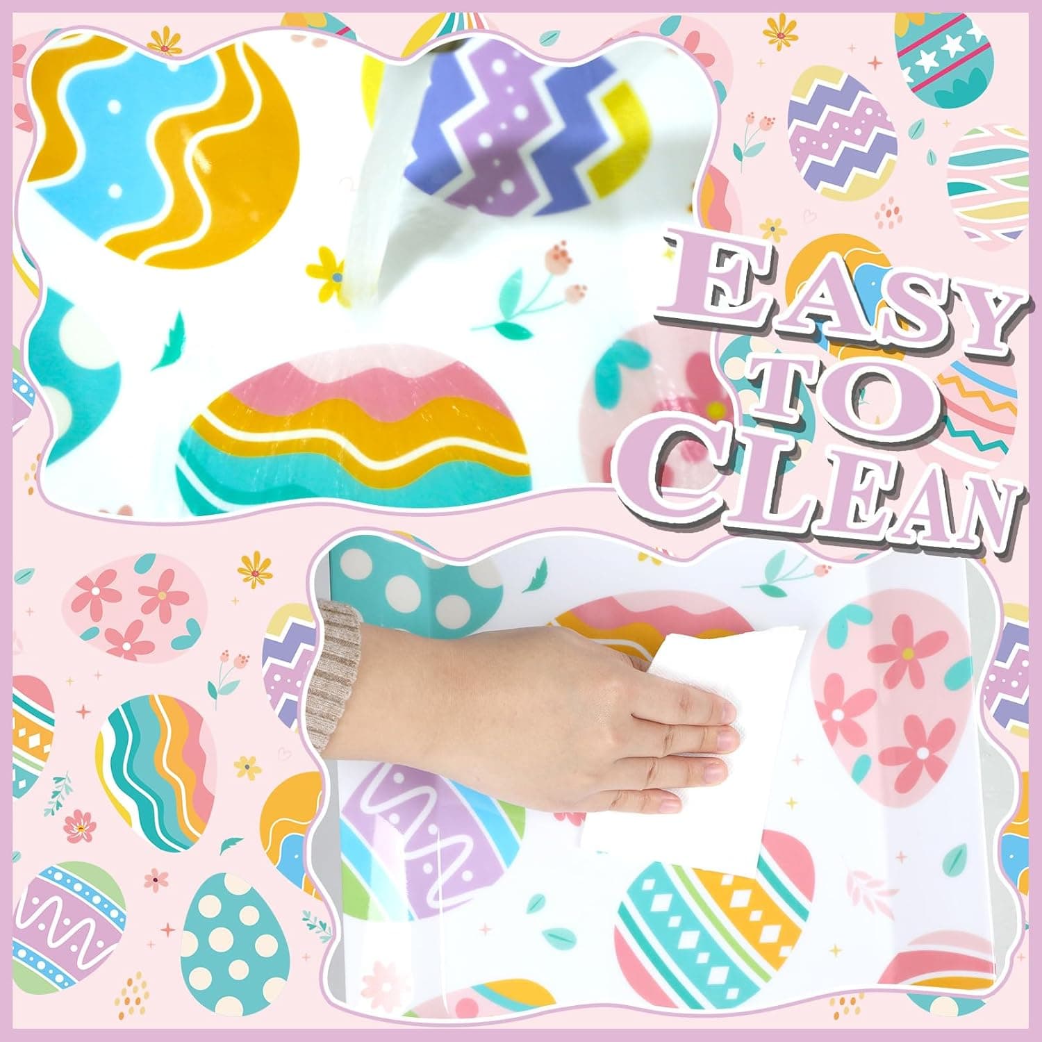 2-Piece Easter Serving Trays with Handles - 16 x 11 Inch thumbnail 4