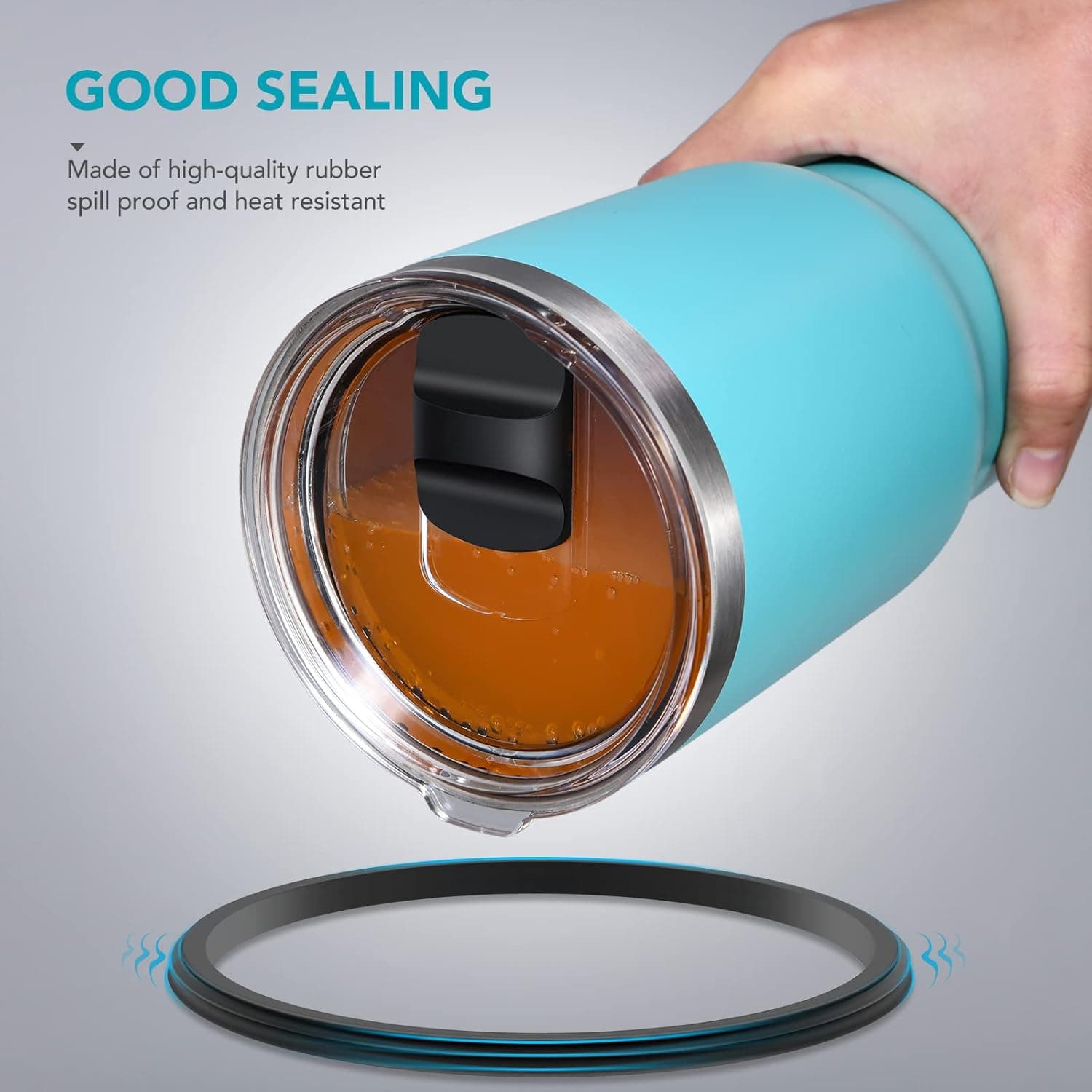 YETI 20 oz Tumbler Replacement Lids - 2 Pack Spill-Proof Lids thumbnail 5