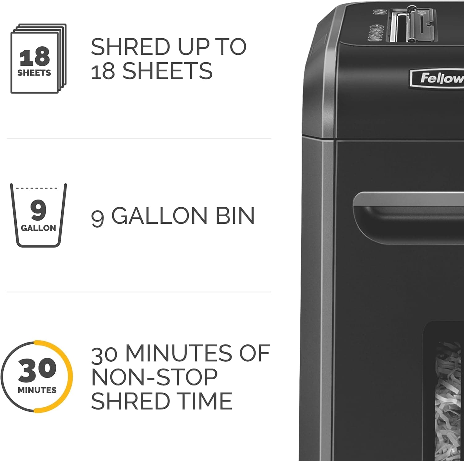 Fellowes Powershred 99Ci 18-Sheet Crosscut Paper Shredder thumbnail 5
