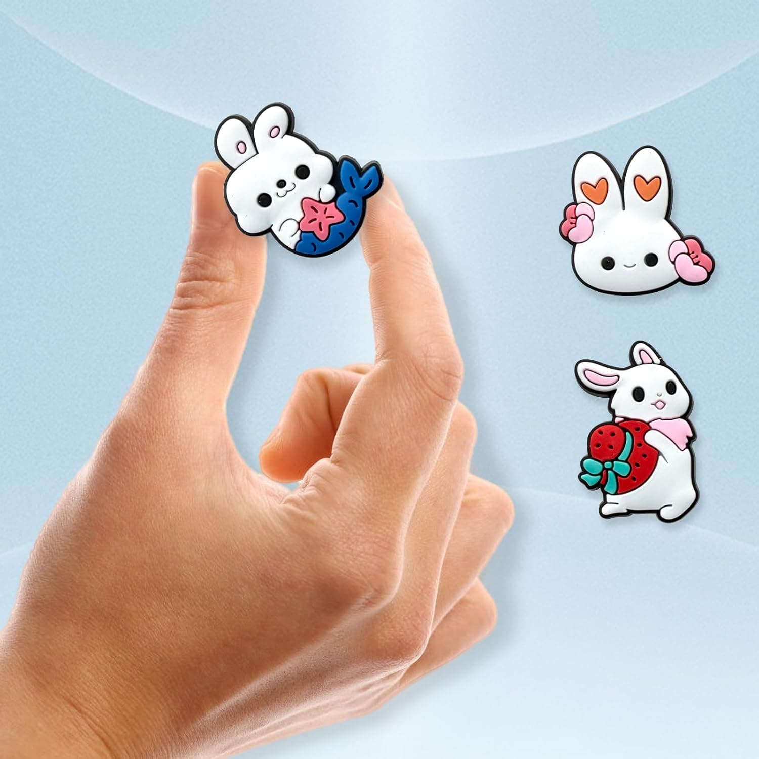 16Pcs Bunny Shoe Charms for Croc Clog Sandals Bracelets Decoration : Clothing, Shoes &amp; Jewelry thumbnail 5