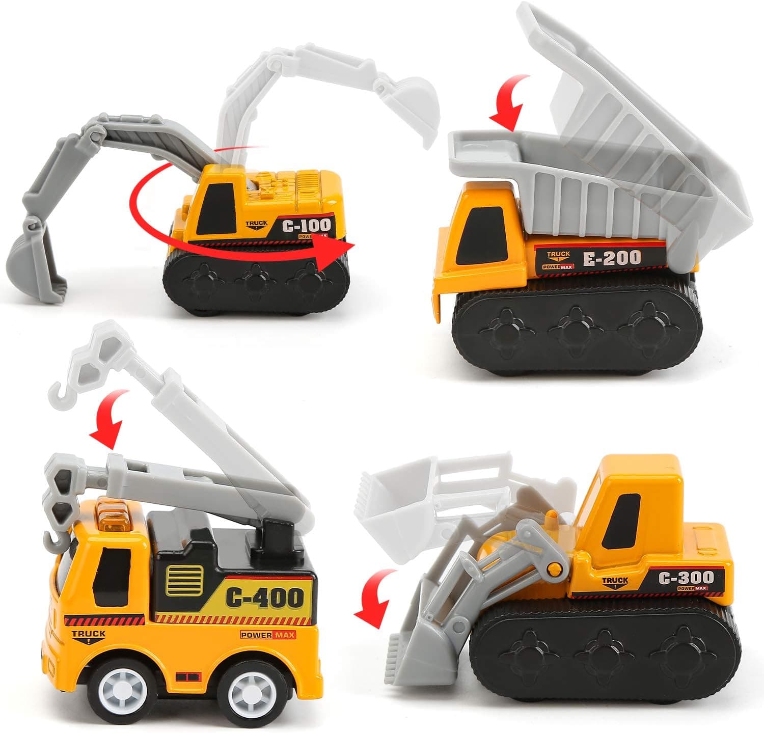 CUTE STONE 12 Pack Filled Easter Eggs with Alloy Pull Back Cars, Easter Basket Stuffers Easter Party Favors for Kids : Toys &amp; Games thumbnail 3