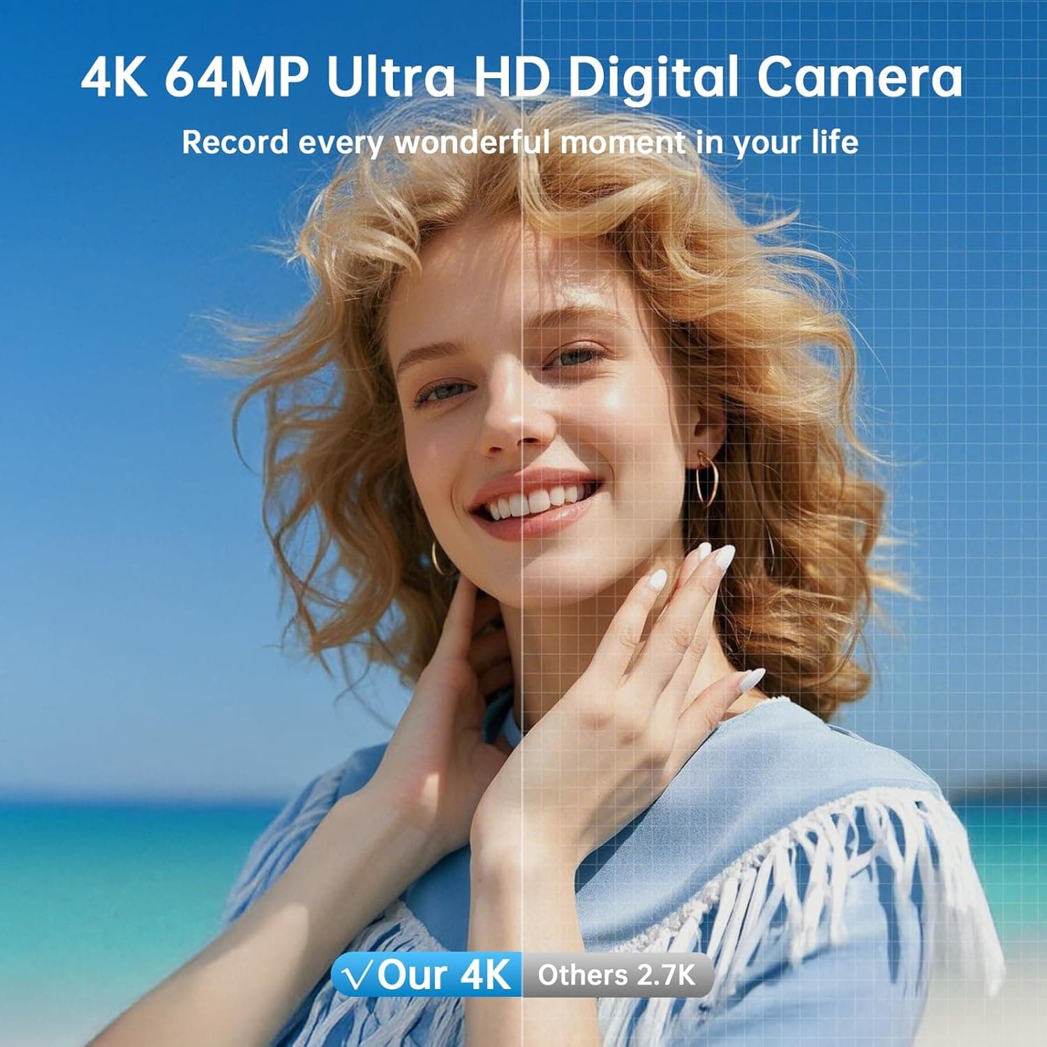 4K Digital Camera with WiFi and 64MP Auto-Focus thumbnail 2