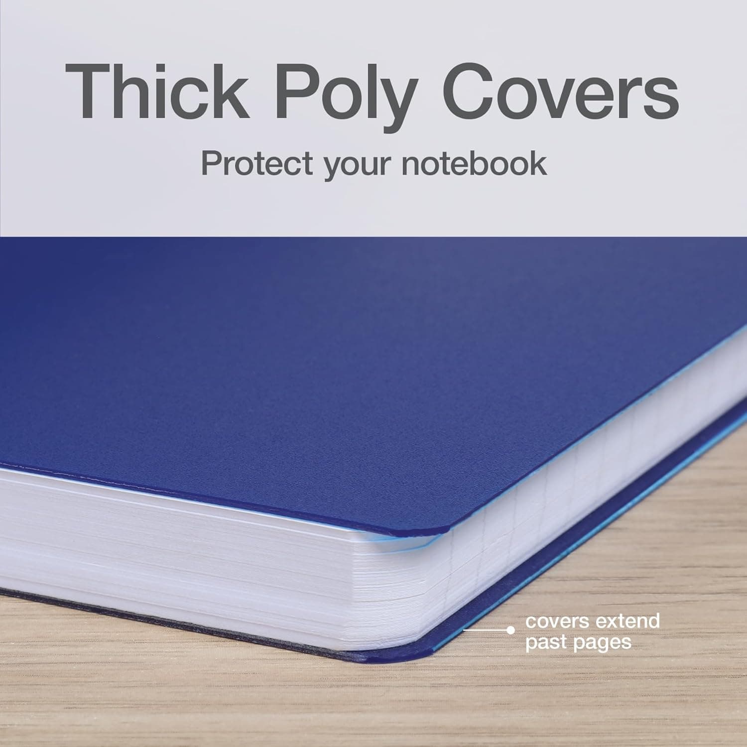 Oxford Poly Spiral Notebooks, Small 5.7" x 8.5" Book, Thick Poly Cover, White Paper, College Rule, 80 Sheets/160 Pages, Jewel Tones, 4 Pack (69720) : Office Products thumbnail 2