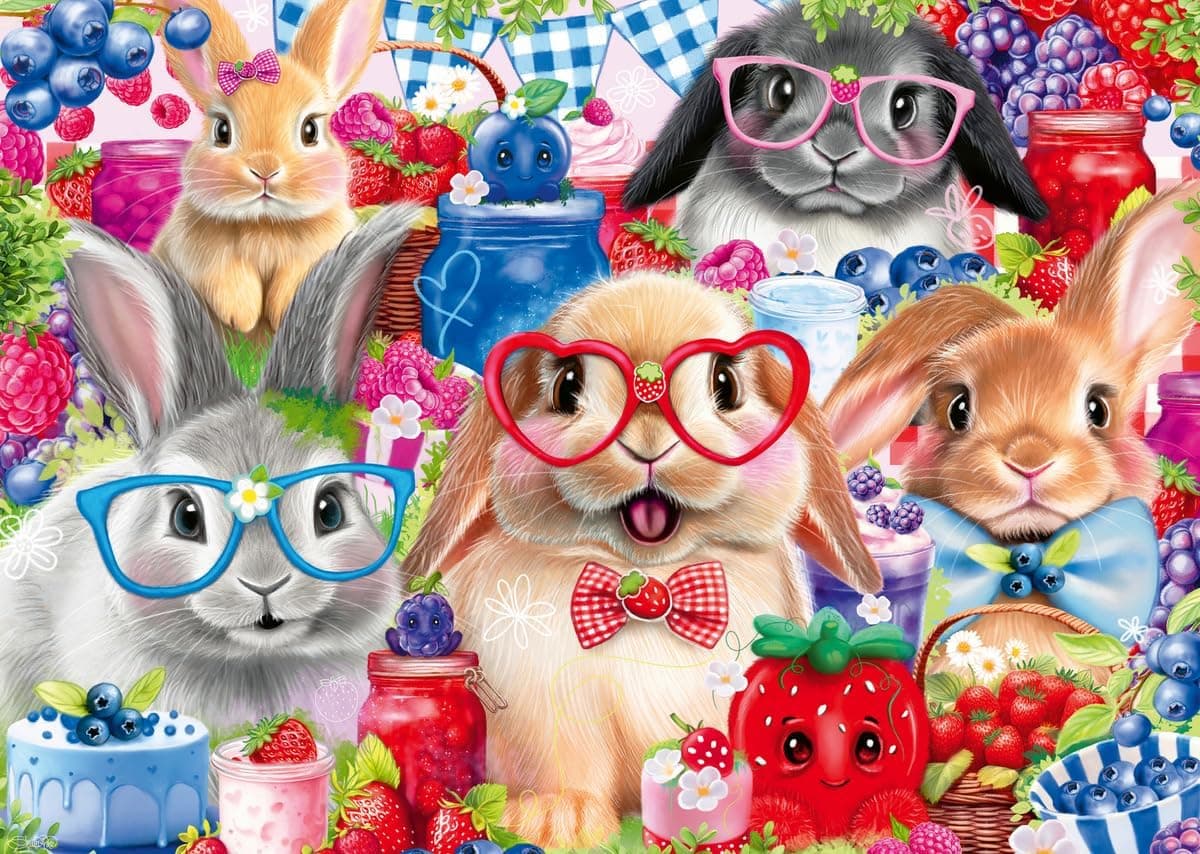 Ravensburger Bunnies and Berries 35 Piece Jigsaw Puzzle image 1