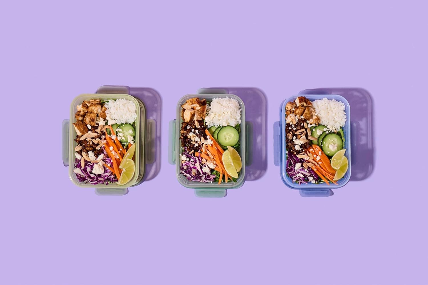 Ello Snap & Nest 10-Piece 4.5 Cup Plastic Meal Prep Set thumbnail 2