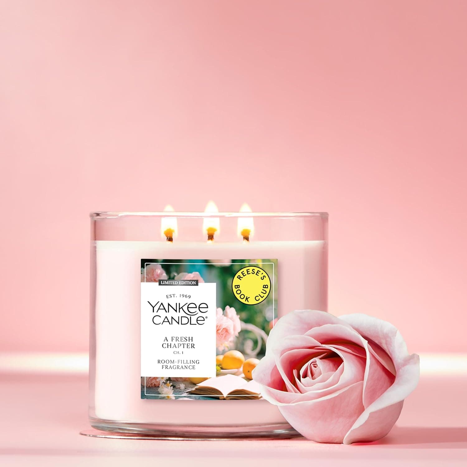 Yankee Candle x Reese's Book Club A Fresh Chapter Spring Scented Candle thumbnail 2