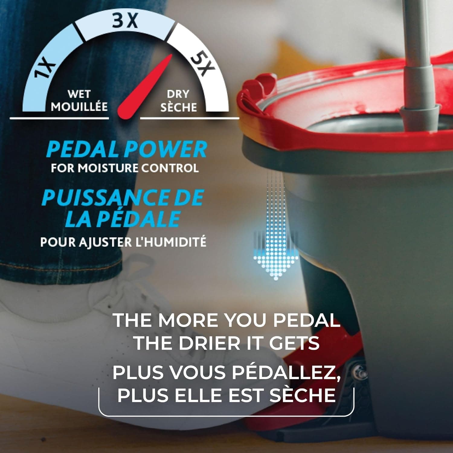 Vileda EasyWring Microfibre Spin Mop &amp; Bucket Floor Cleaning System : Health &amp; Household thumbnail 4