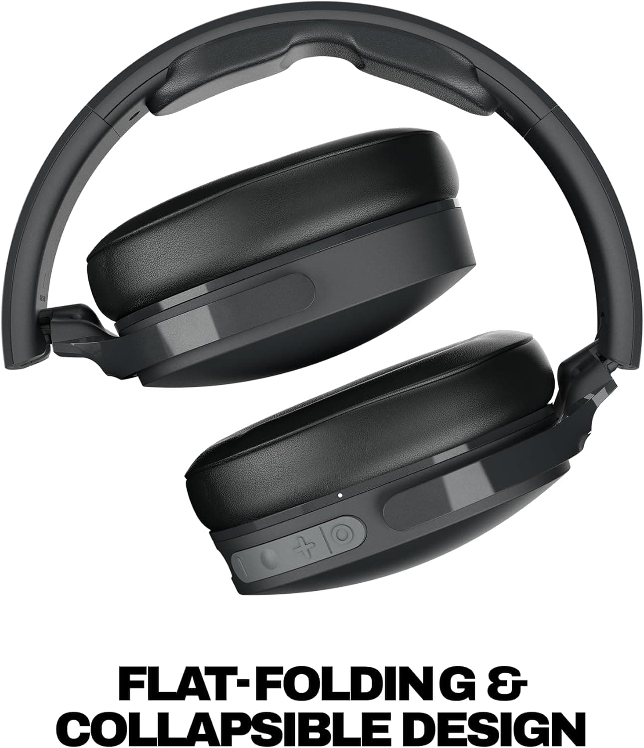 Skullcandy Hesh Evo Wireless Over-Ear Bluetooth Headphones with Extra USB-C Charging Cable, Noise Isolating, 36 Hours Battery, Foldable Lightweight Design, Microphone for iPhone Android - True Black : Electronics thumbnail 5