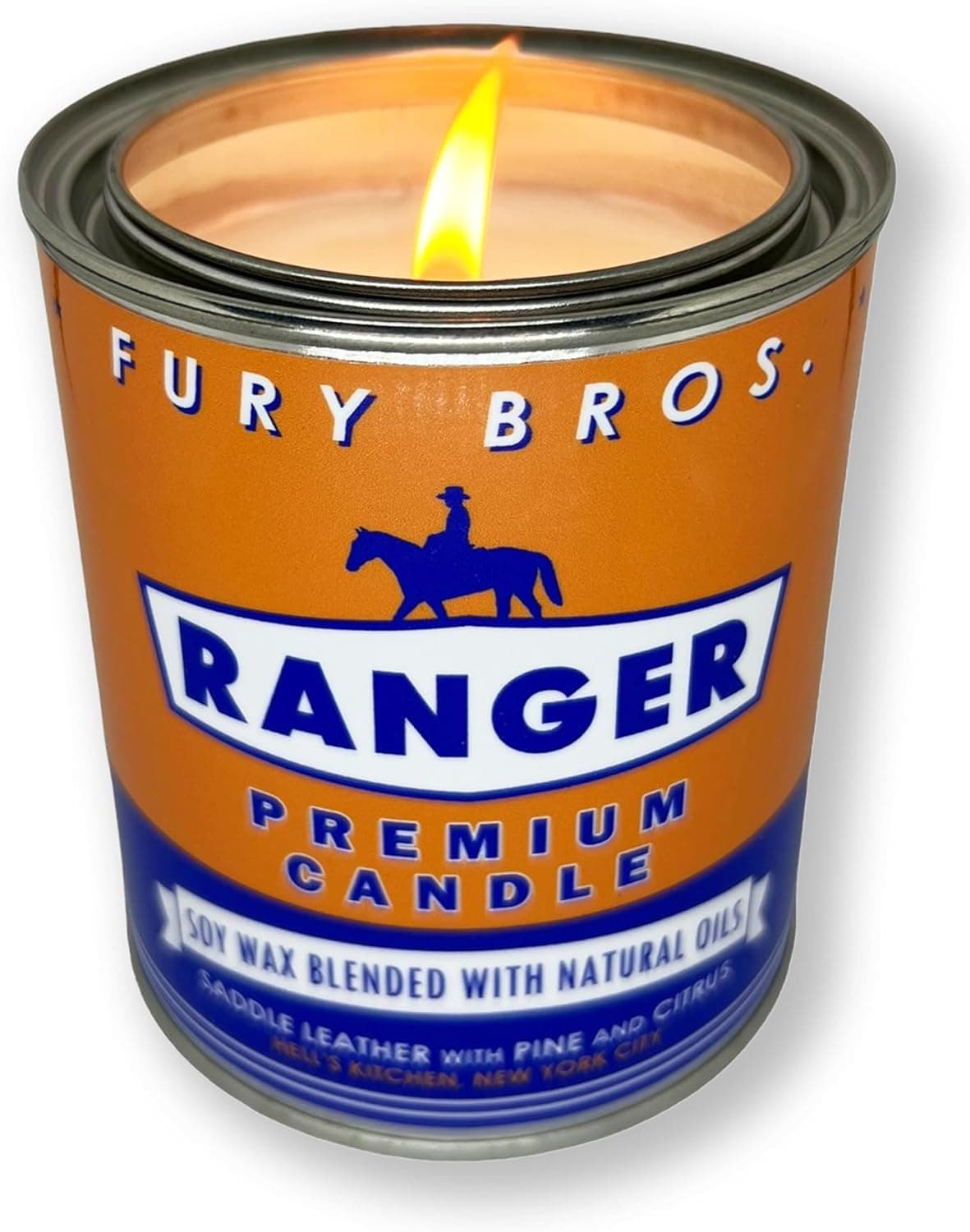Fury Bros. Ranger Scented Candle - Saddle Leather Pine Citrus image 1