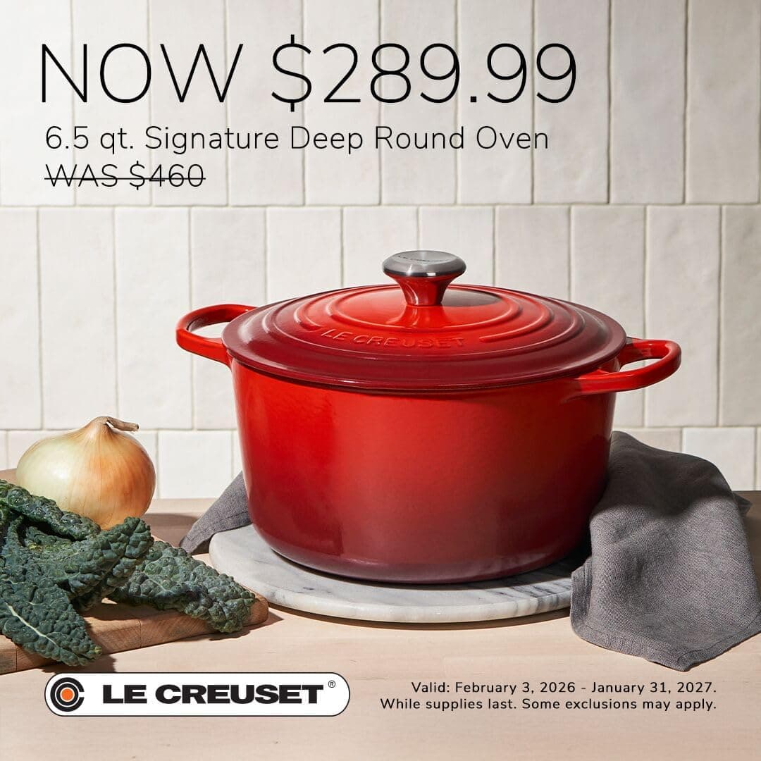 Le Creuset Enameled Cast Iron Signature Deep Round Oven, 6.5 qt., Sea Salt: Home &amp; Kitchen thumbnail 5
