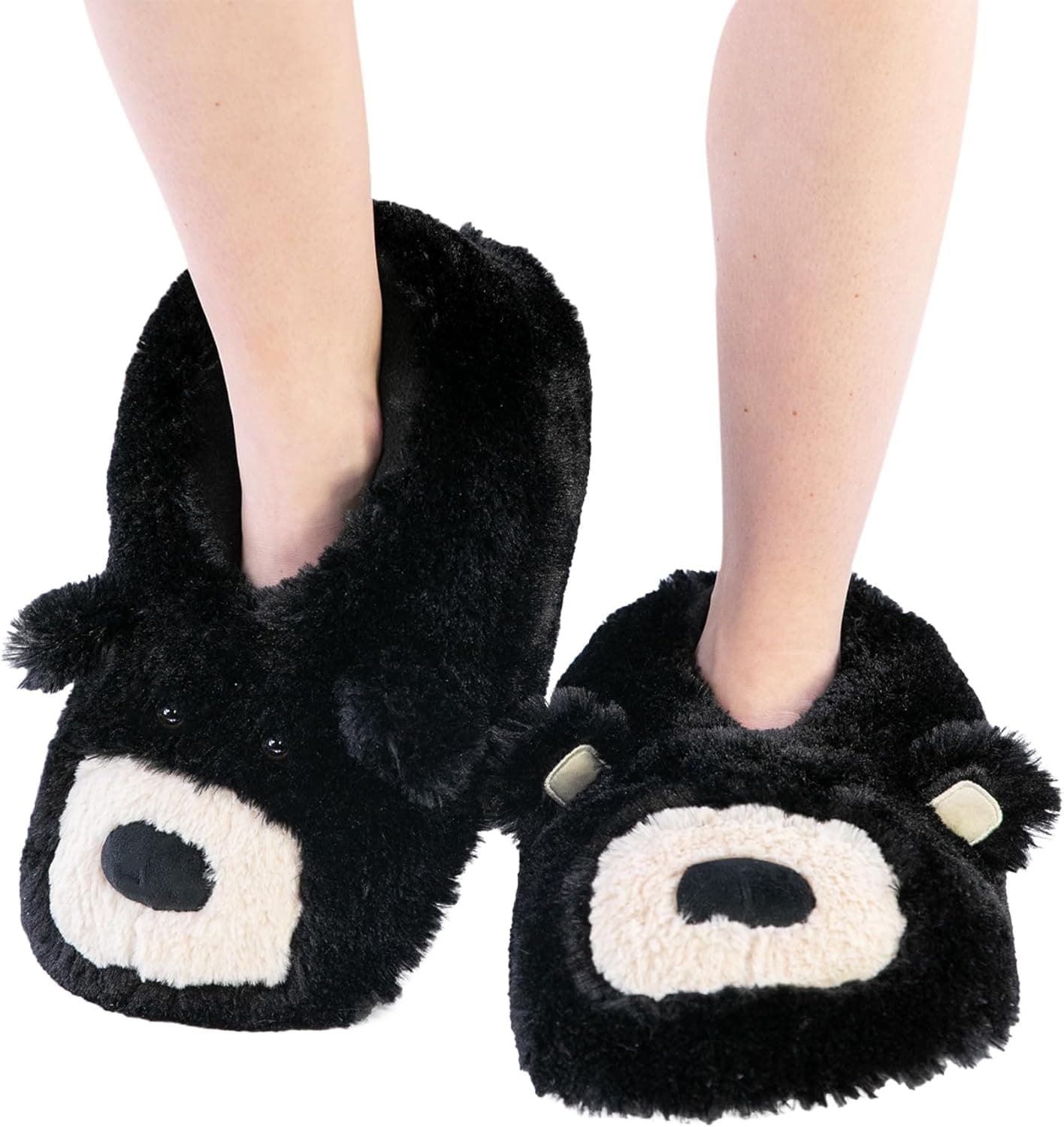 Lazy One Animal Critter Bear Slippers for Kids and Adults thumbnail 2