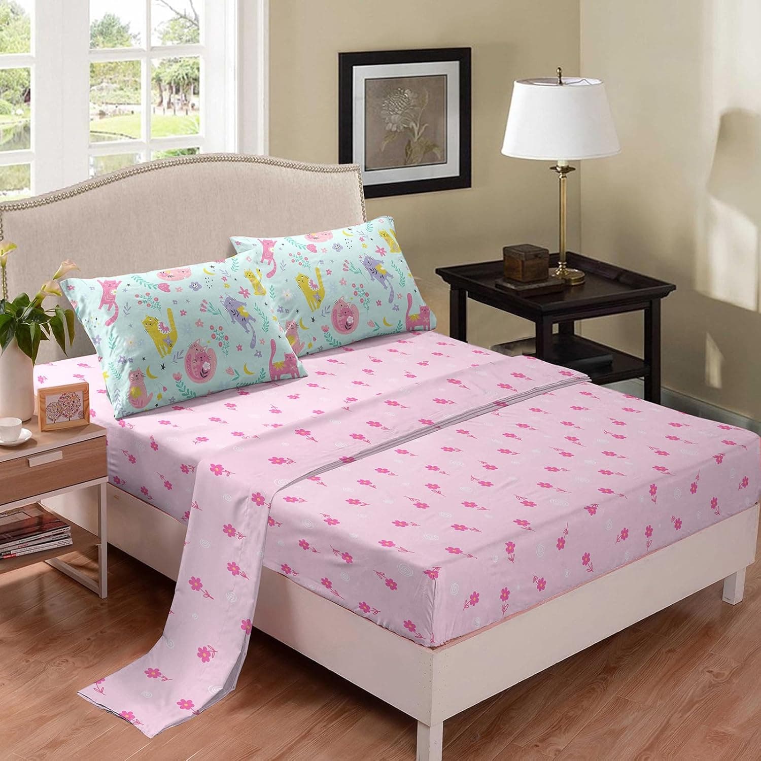 Bodhi Cute Cats Twin Comforter Bedding Set thumbnail 5