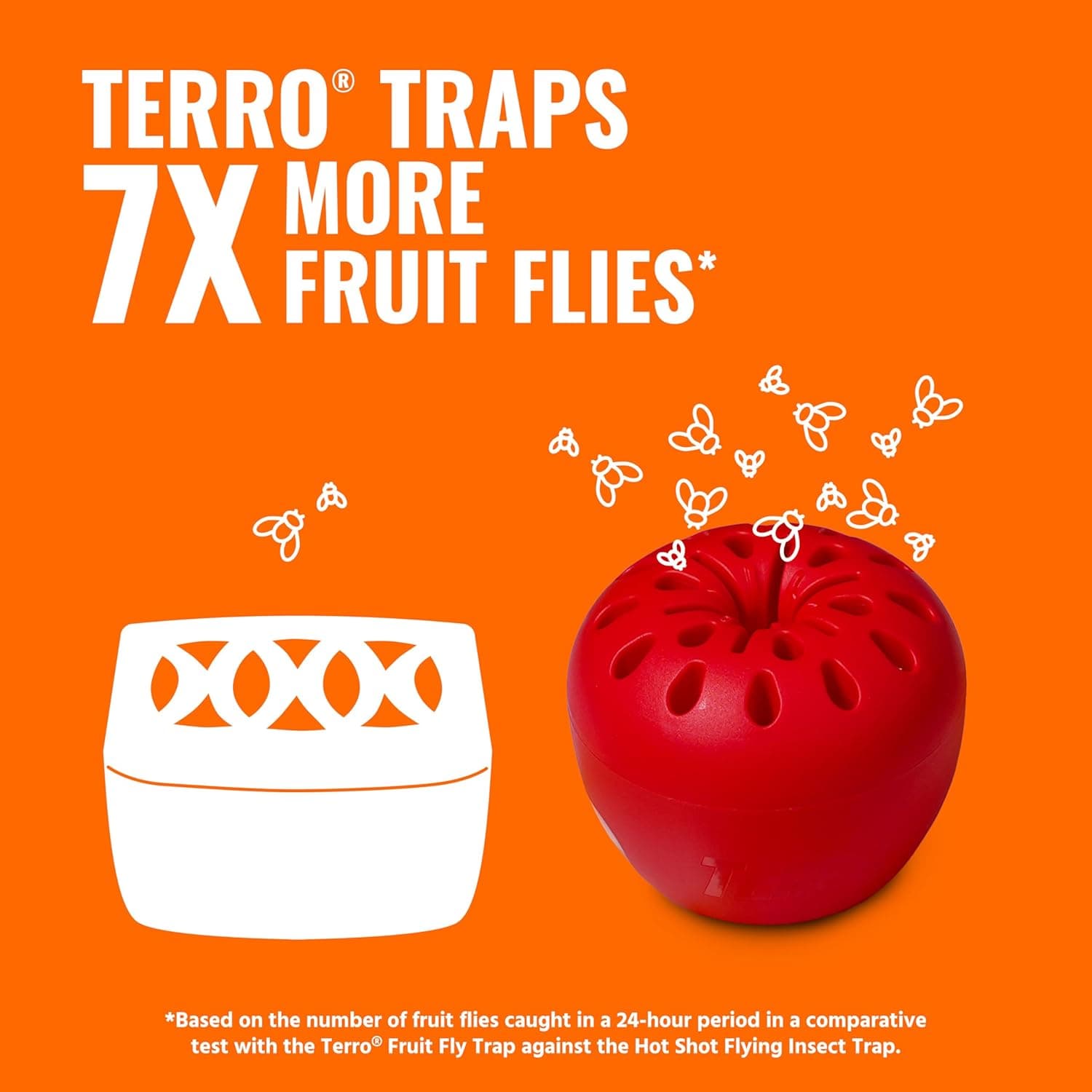 Terro Fruit Fly Traps 6-Pack with 270 Days of Lure Supply thumbnail 2