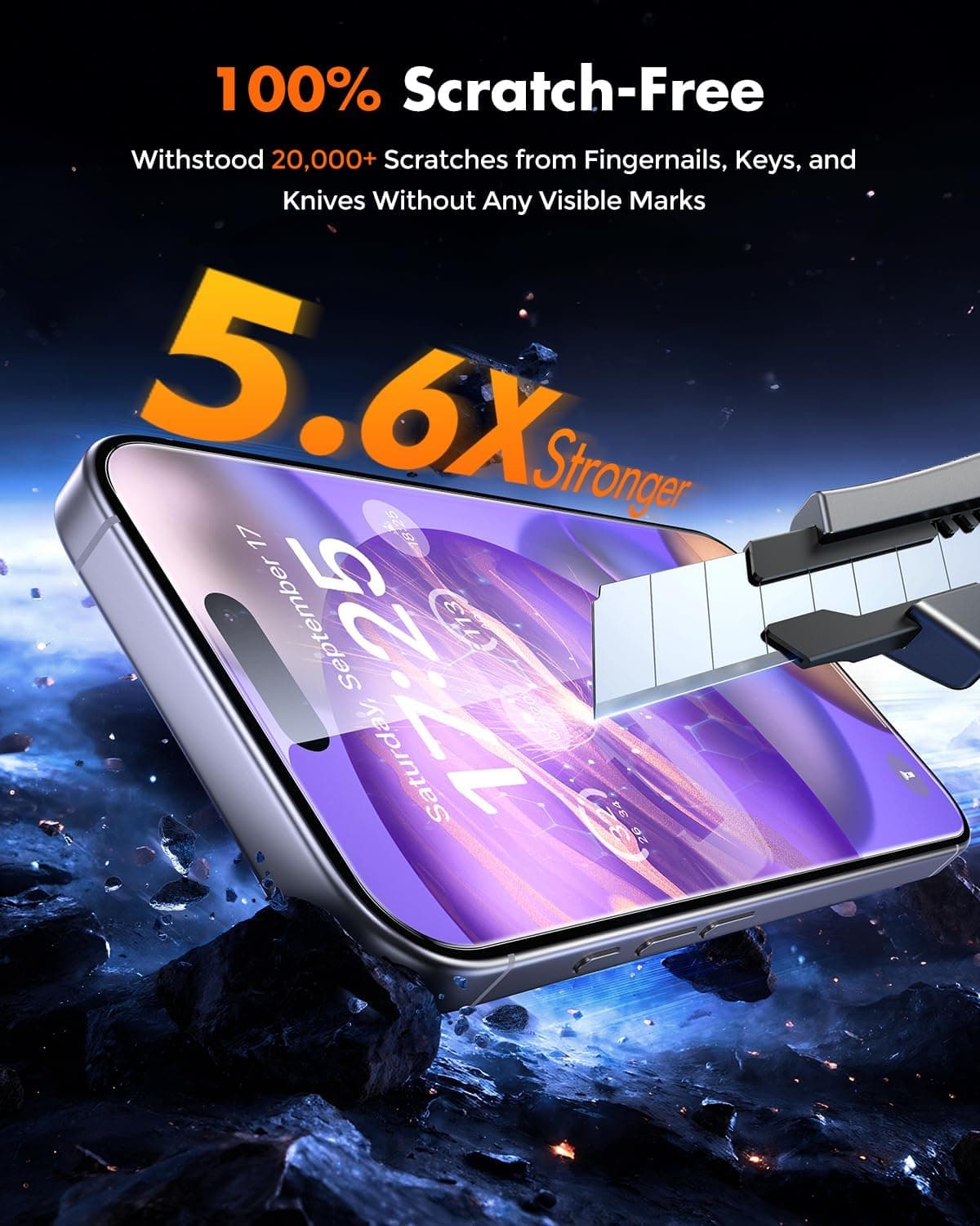 UNBREAKcable iPhone 16 Screen Protector 3-Pack thumbnail 4