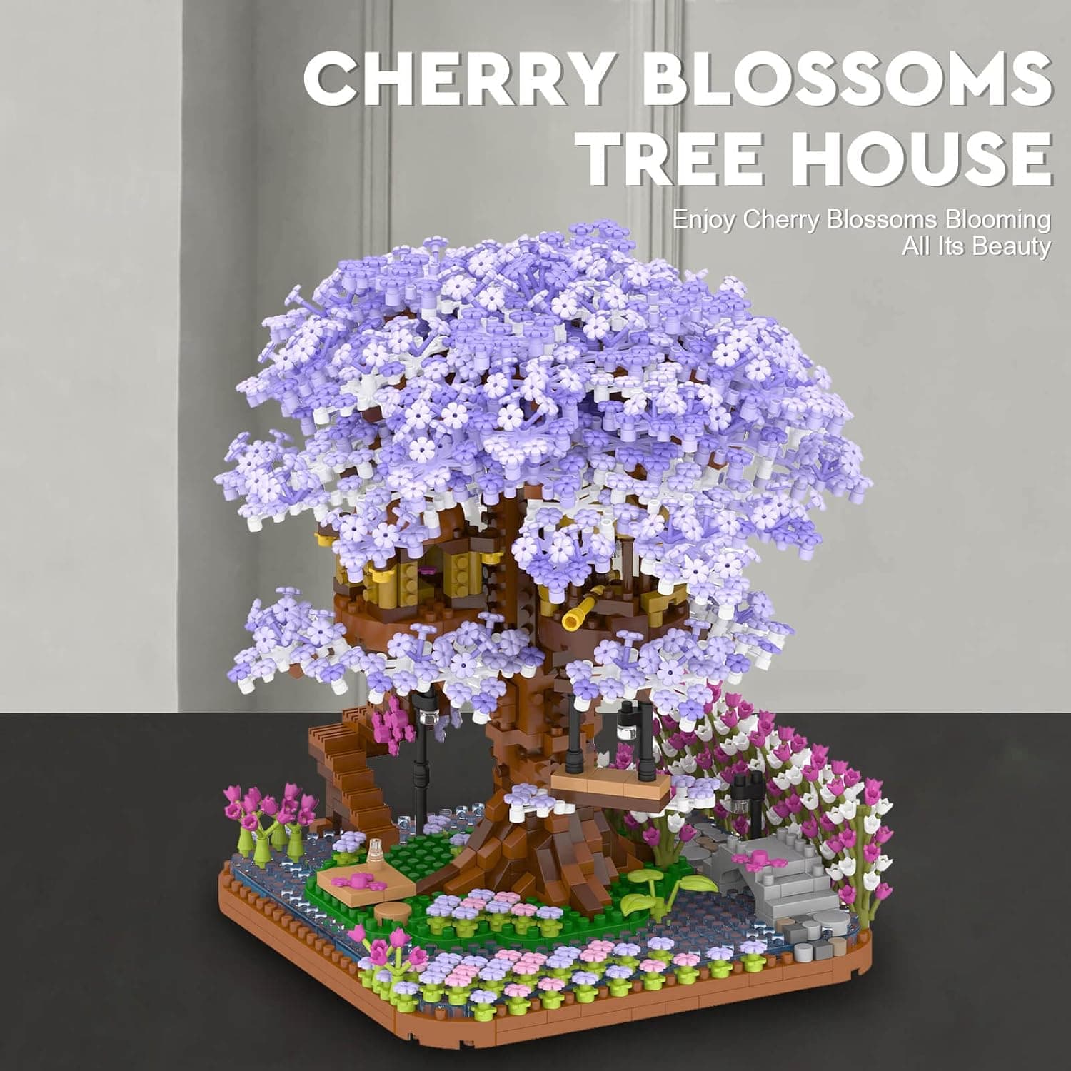 Vziimo Cherry Blossom Bonsai Tree Building Set thumbnail 5