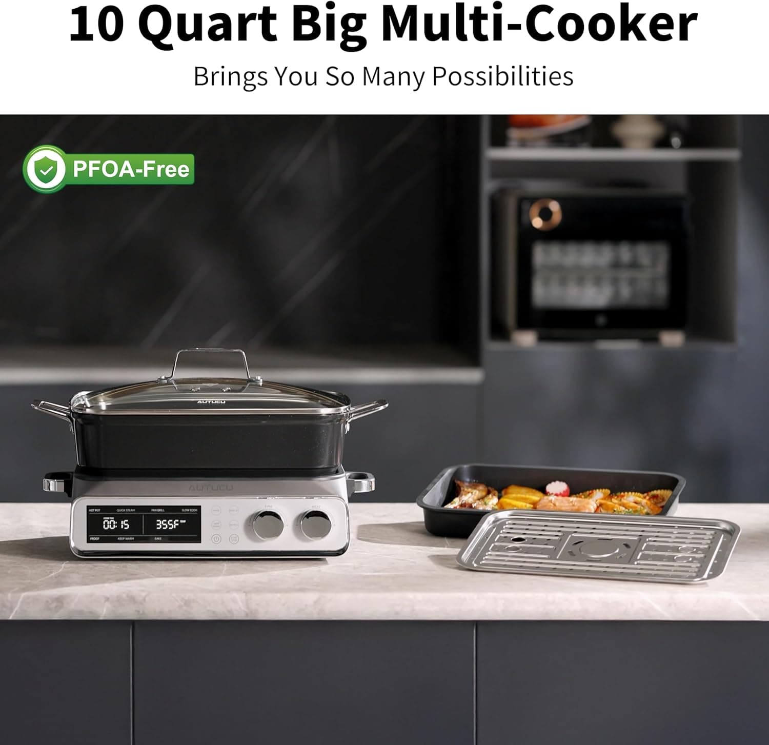 N21NA Pro 10 Quart 8-in-1 Programmable Multi-Cooker thumbnail 2
