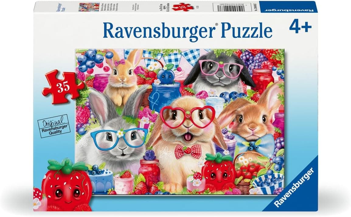 Ravensburger Bunnies and Berries 35 Piece Jigsaw Puzzle thumbnail 2