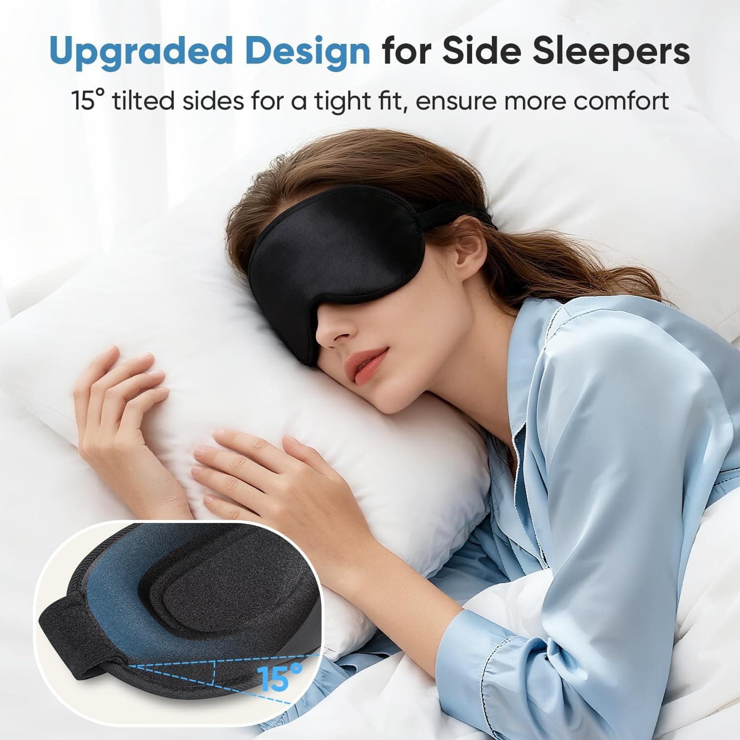 Weighted 3D Contoured Sleep Mask thumbnail 5