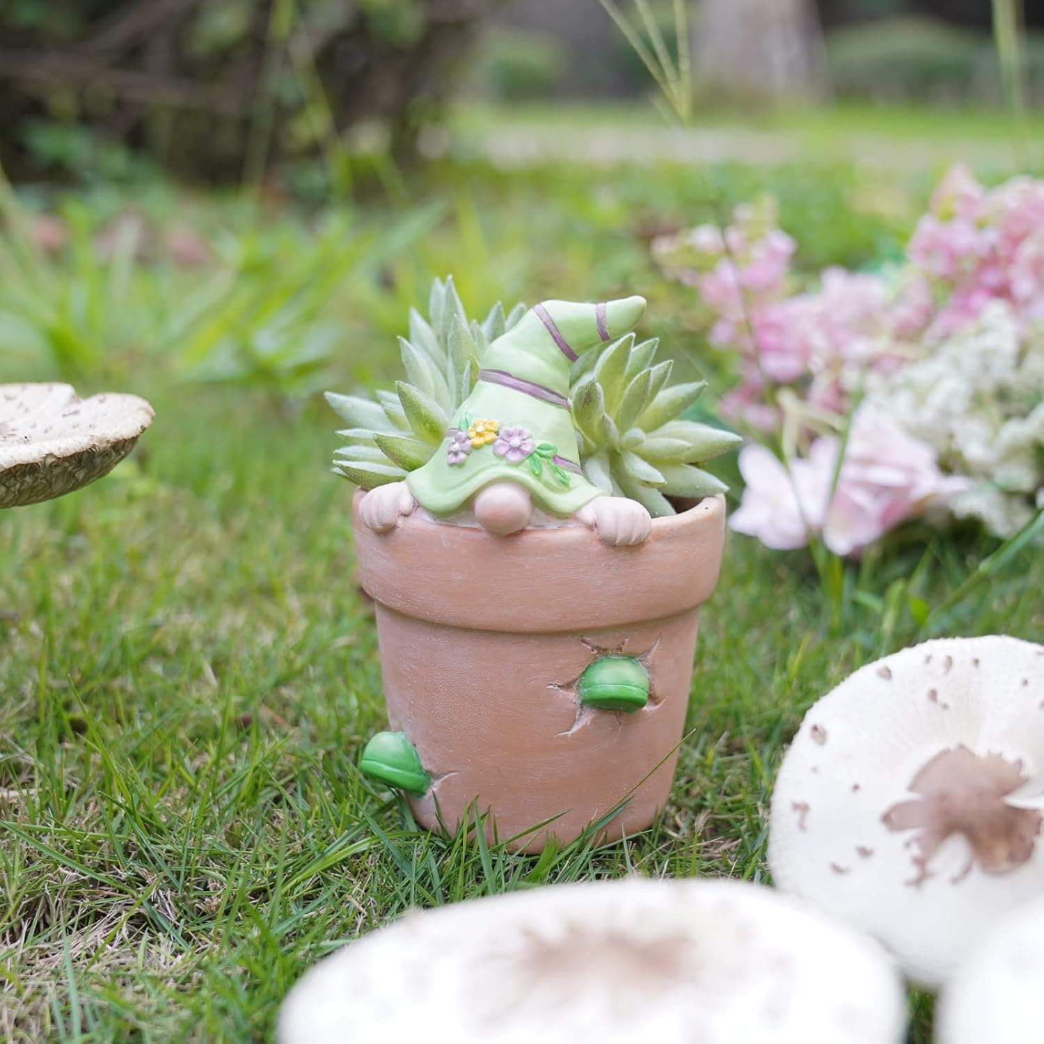 Newman House Studio Flower Pot - Gnome Easter Decorative Planter thumbnail 3