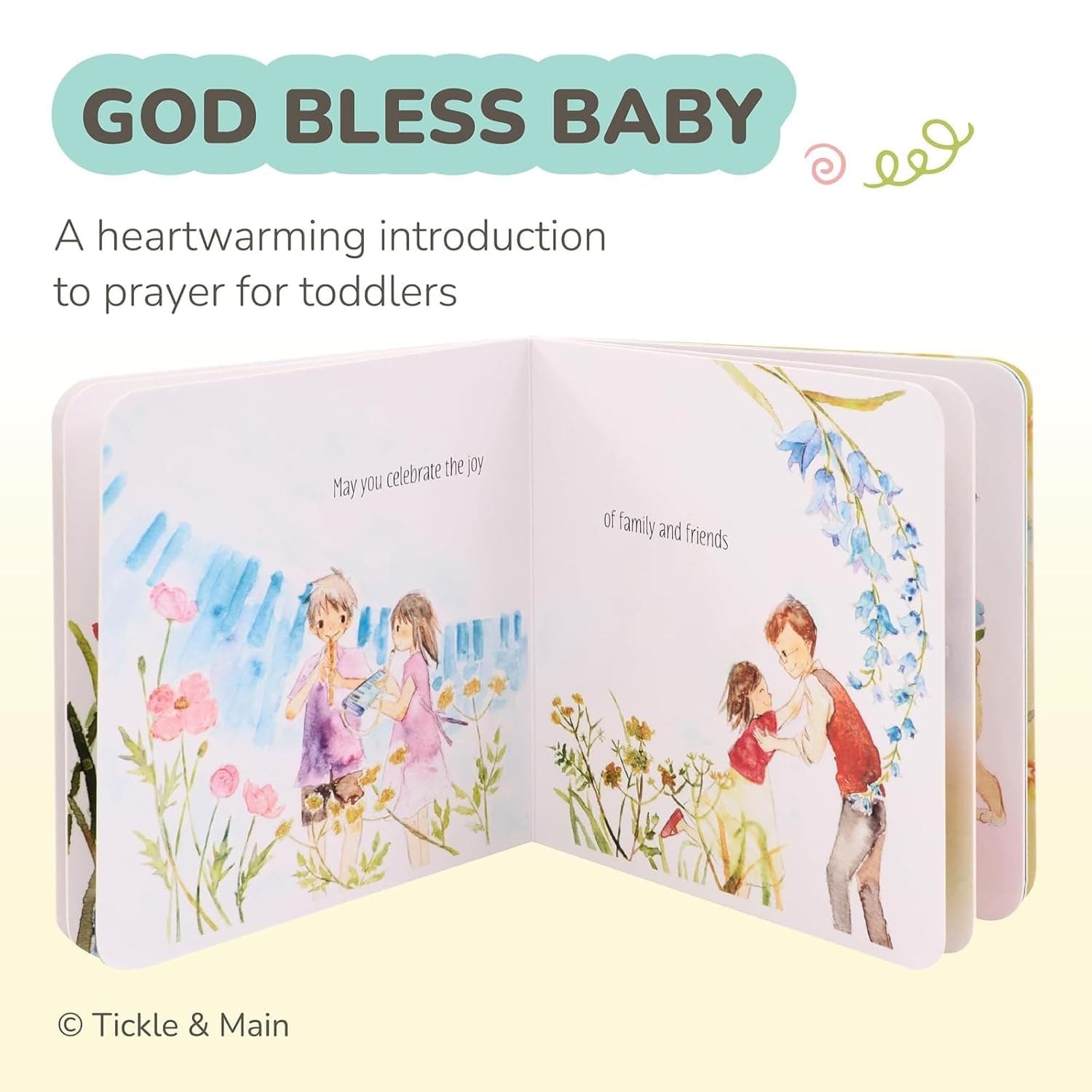 Tickle & Main Catholic Baptism Gift Set - Prayer Lamb & Prayer Book thumbnail 3