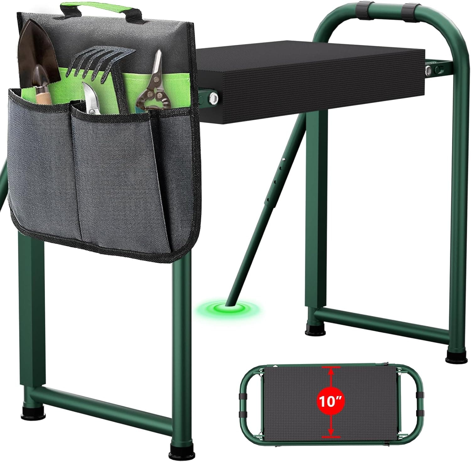 seasky Foldable Garden Kneeler and Seat, Anti-Tipping Heavy Duty 400 lbs Capacity, Widened Thick Soft Kneeling Pad, Gardening Stool with Tool Bag, Gifts for Women Seniors Parents : Patio, Lawn &amp; Garden image 1