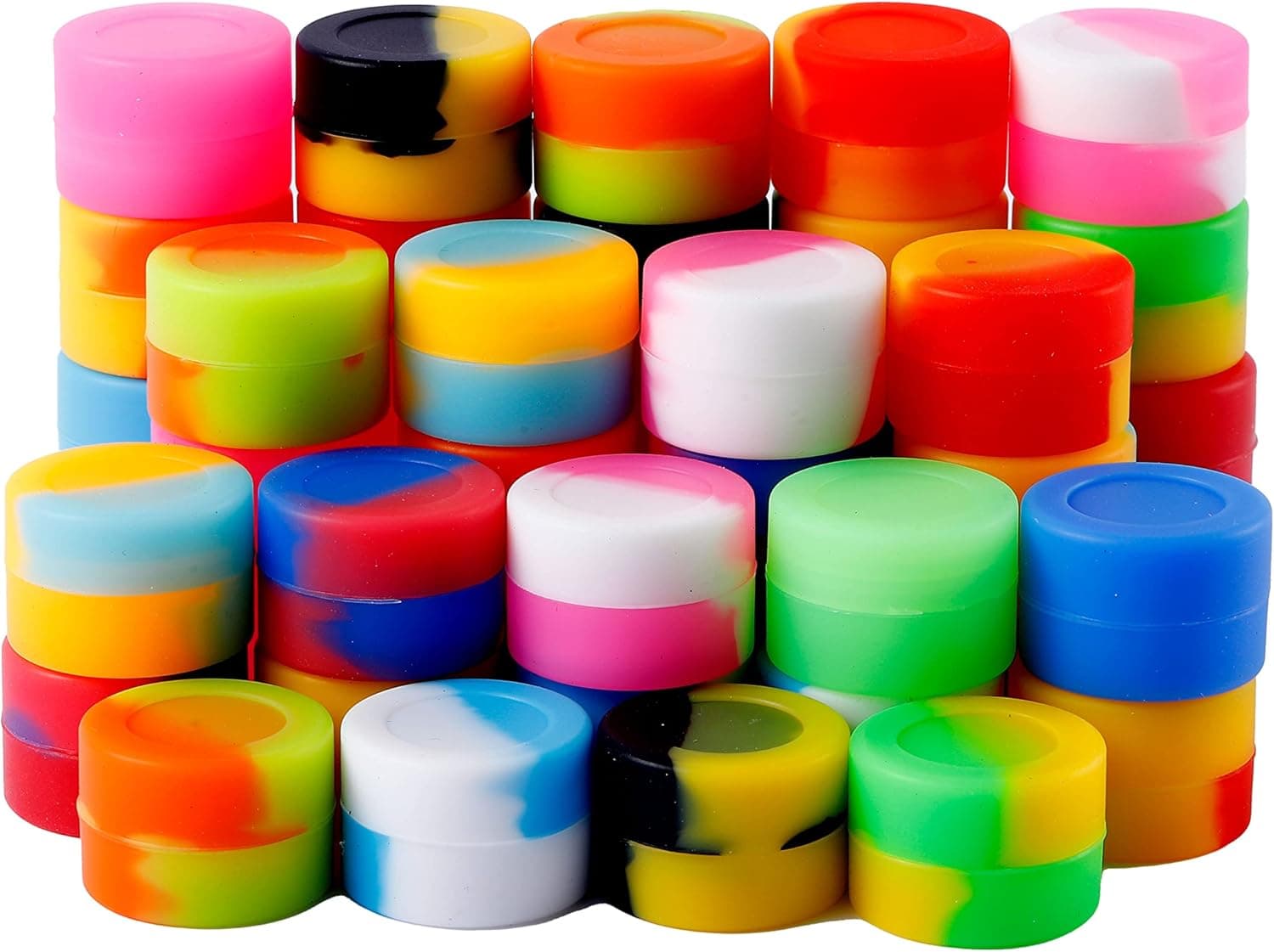 3ml Silicone Containers with Lids - 100 Piece Set in Assorted Colors thumbnail 4