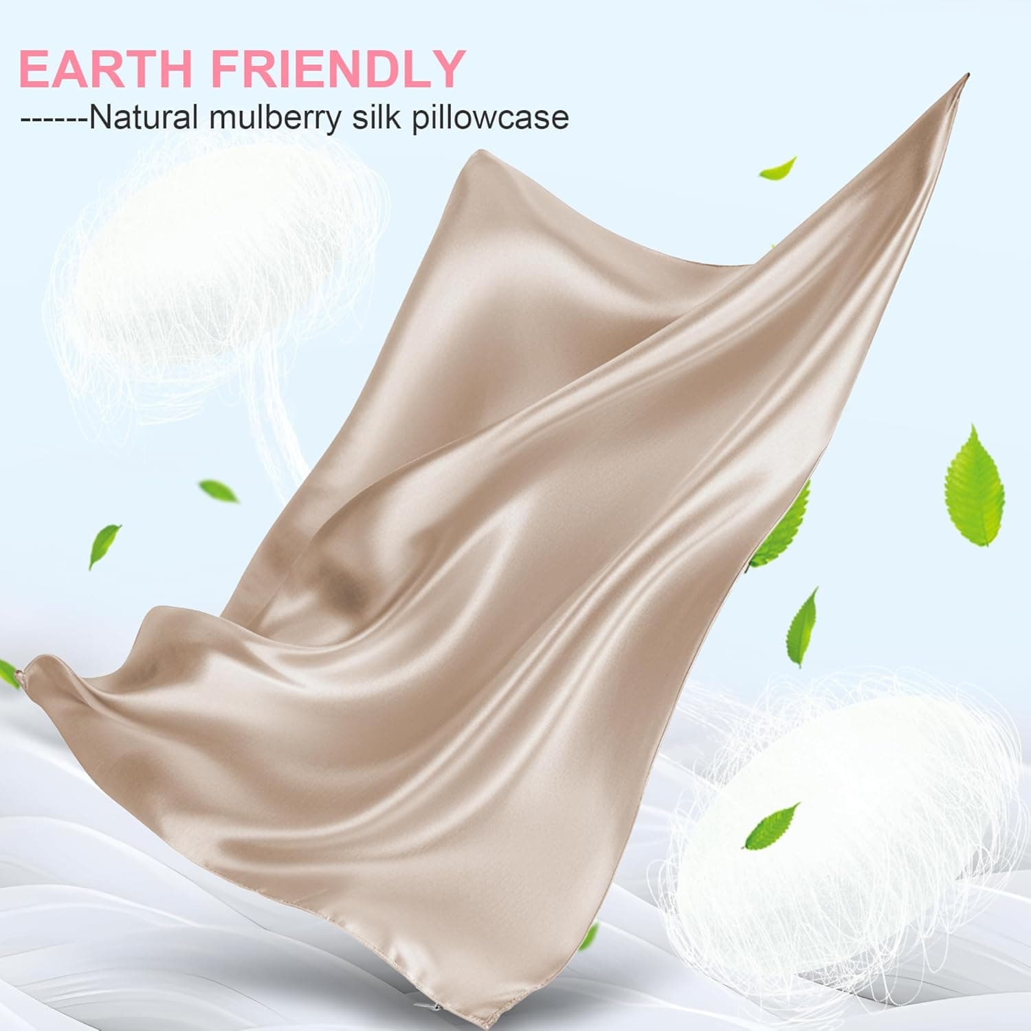 Mulberry Silk Pillowcase - Standard Size with Hidden Zipper thumbnail 2