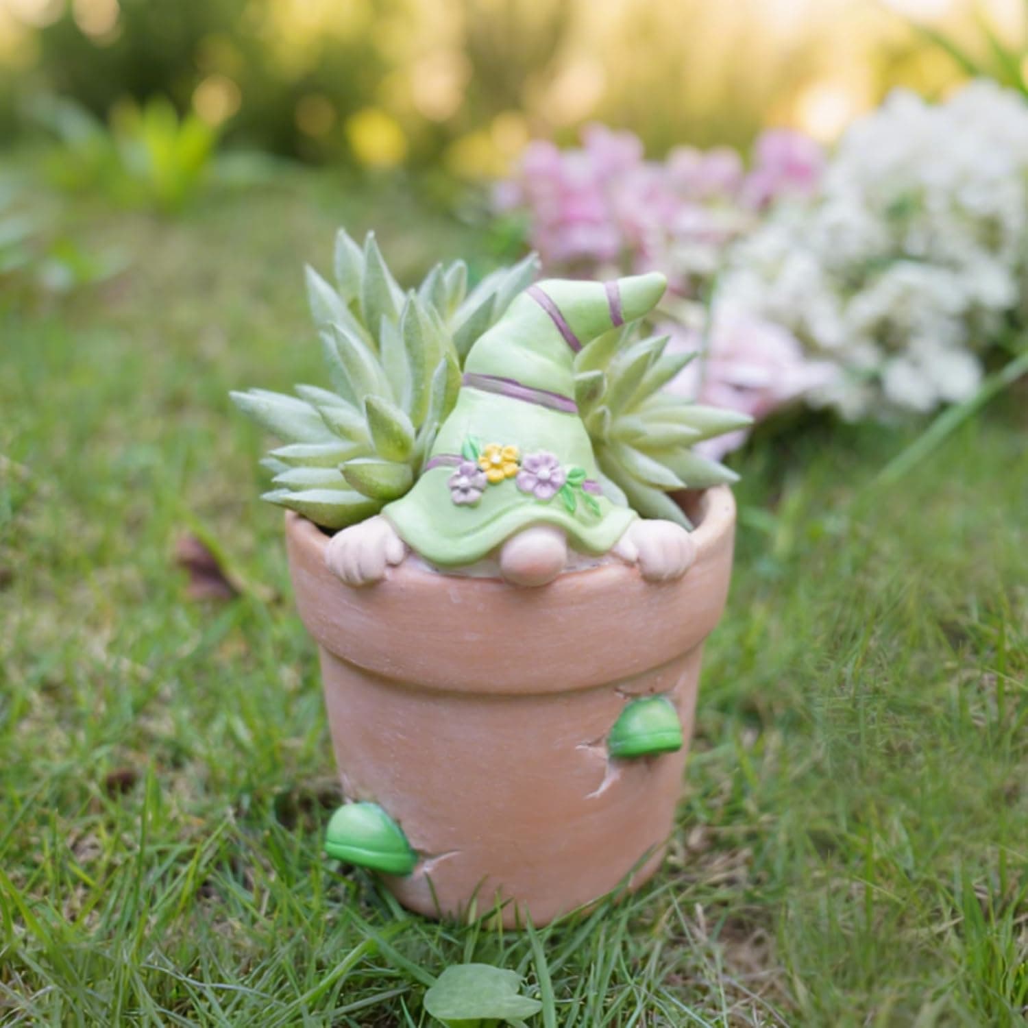 Newman House Studio Flower Pot - Gnome Easter Decorative Planter image 1