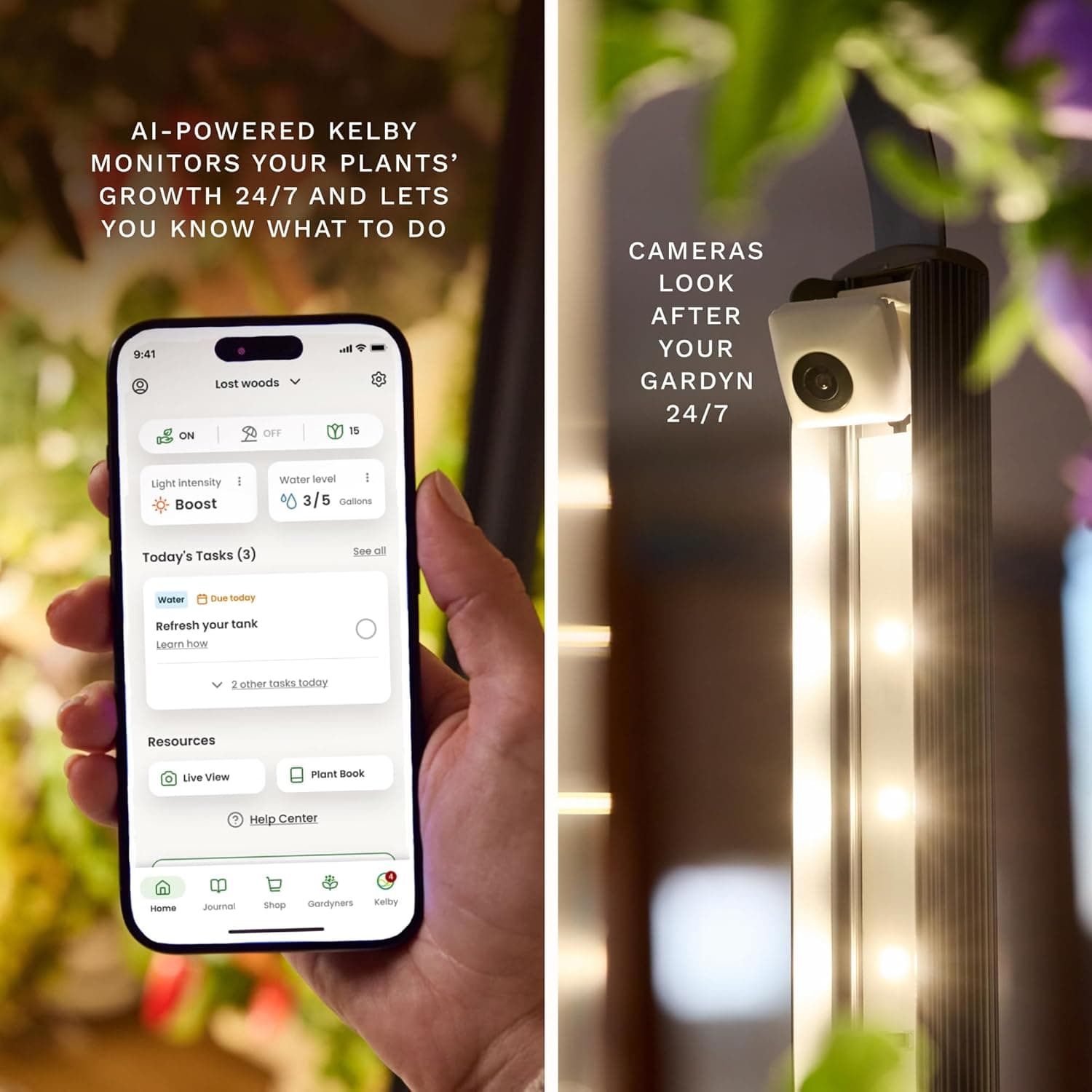 Gardyn Home 4 Vertical Hydroponics Growing System Kit - 30 Non-GMO Plants, Herbs, Vegetables - Smart Tower Garden Hydroponic Herb Garden Planter Indoor Kit - Indoor Gardening System w/LED Grow Lights : Patio, Lawn &amp; Garden thumbnail 3