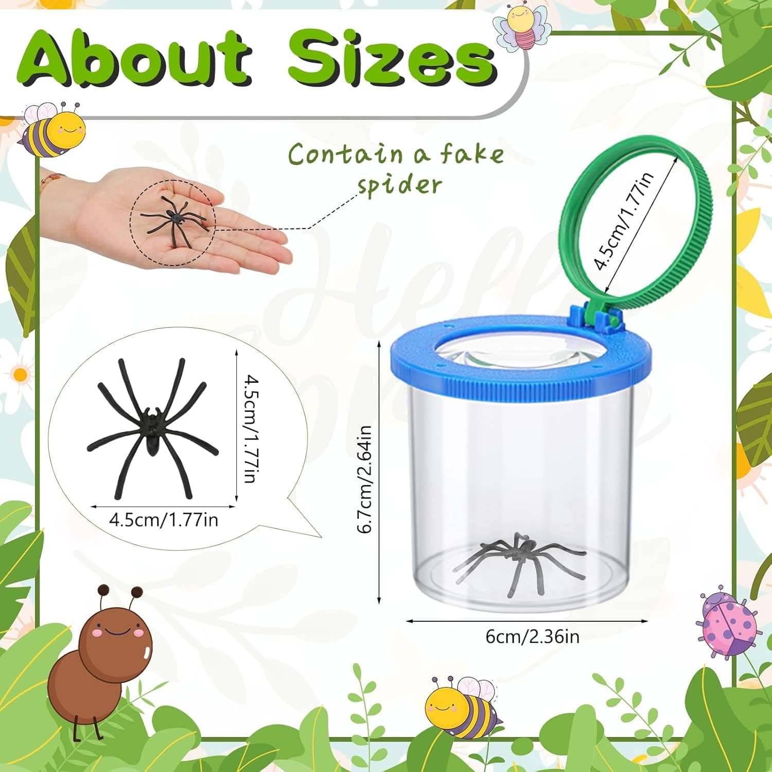 Coopay 3-Piece Magnifying Insect Box Kit thumbnail 2