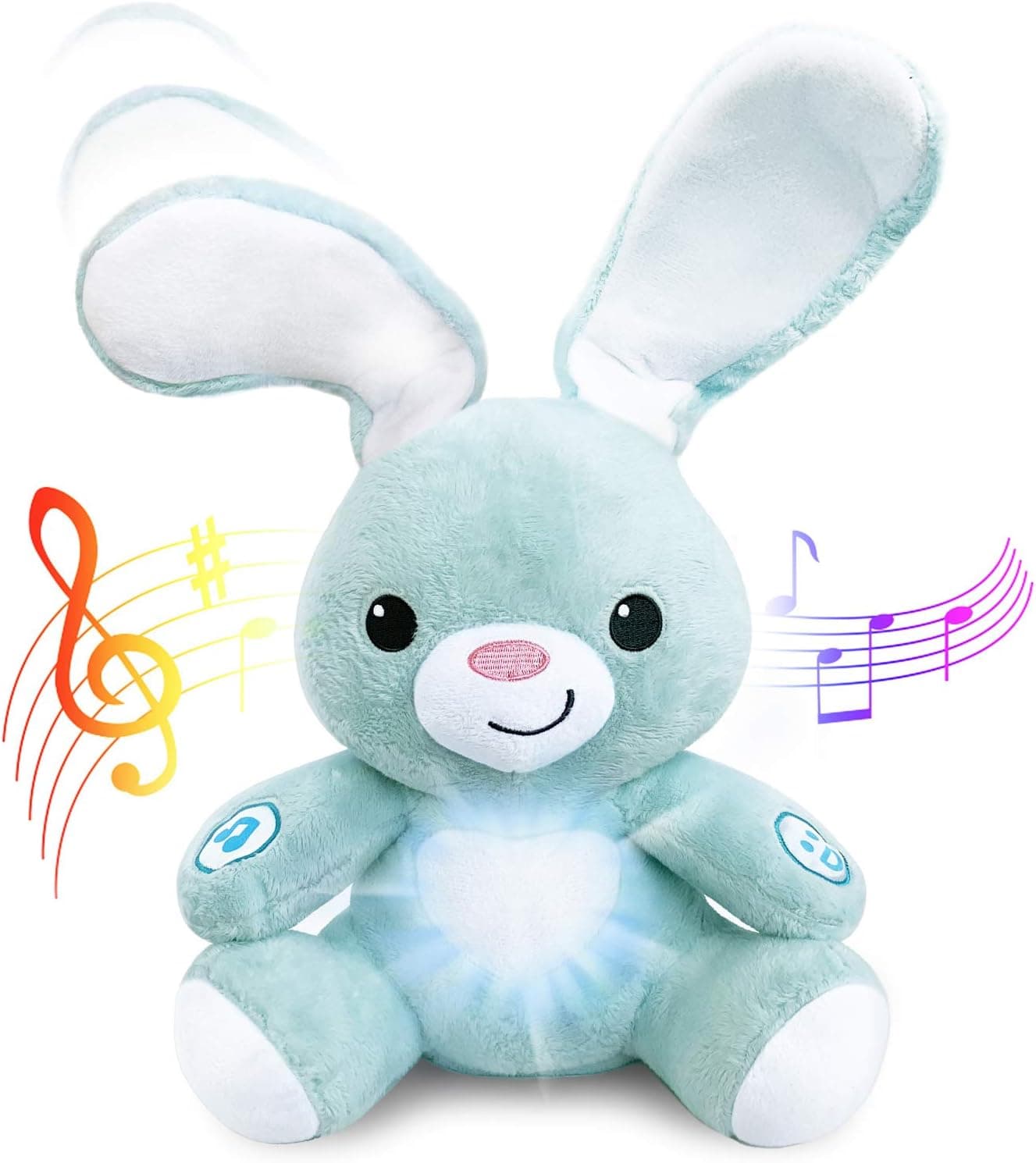 BabyBibi Easter Bunny Stuffed Animal - Interactive Peekaboo Plush, 16 Inches image 1