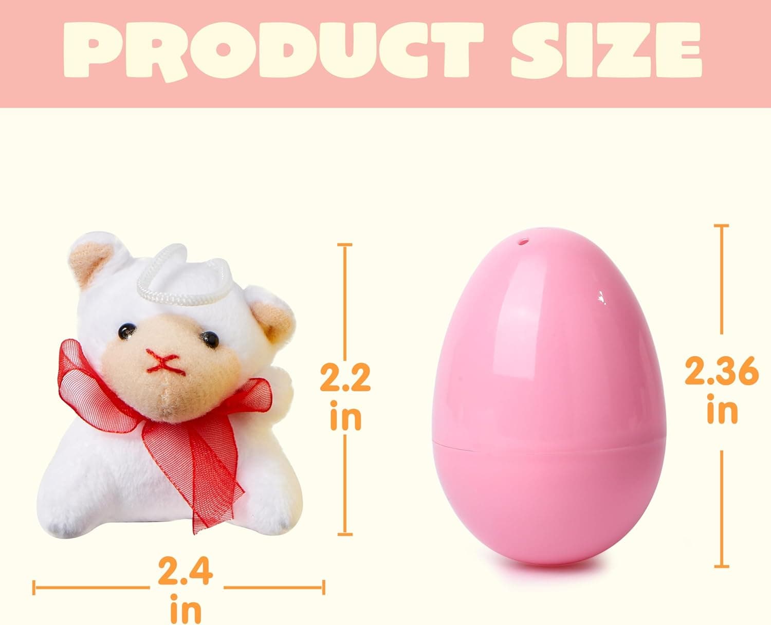 JOYIN 24 Pack Prefilled Easter Eggs with Mini Stuffed Animal Plush Toys thumbnail 5