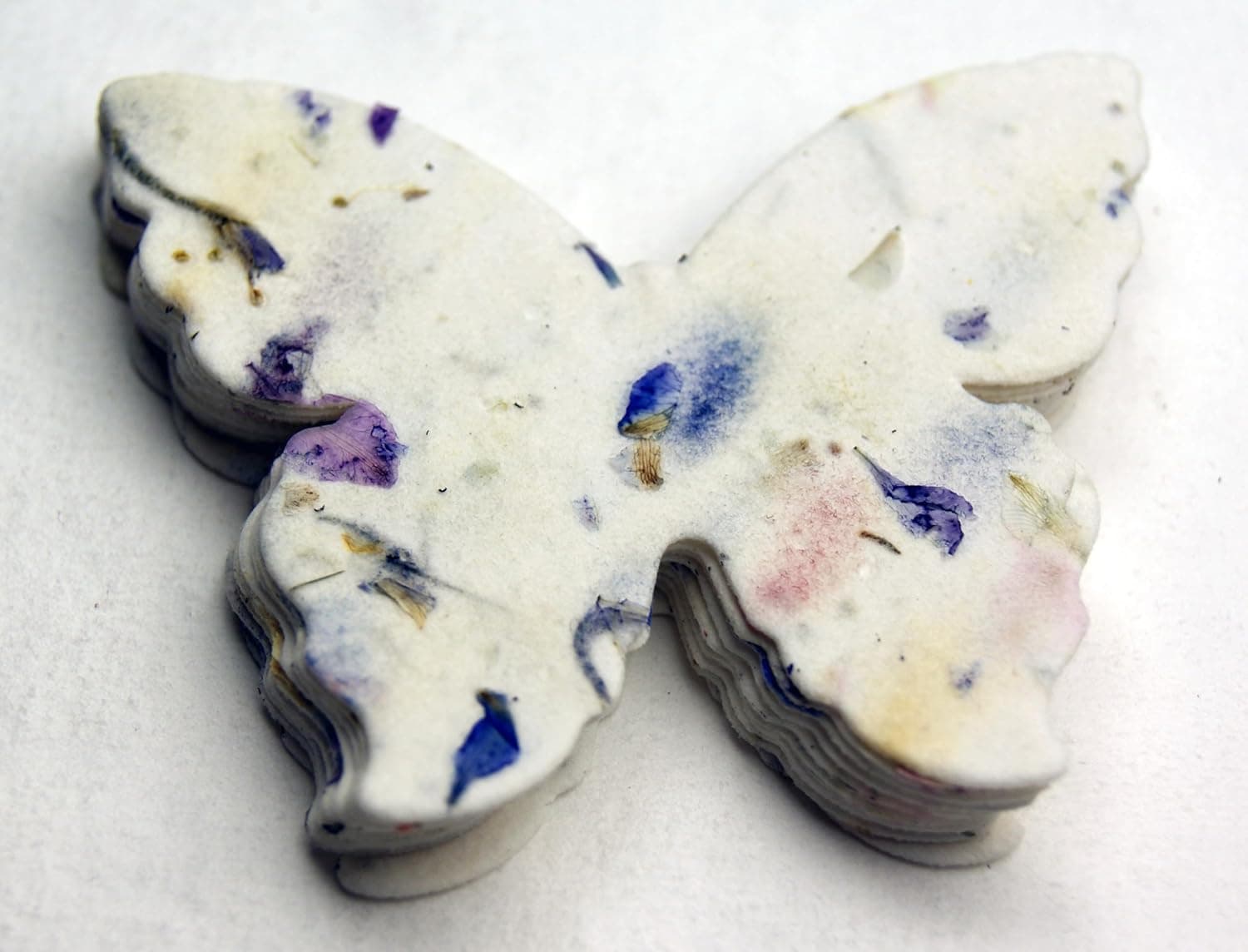 Of The Earth Handmade Paper - Wildflower Seed Paper Butterfly Shape - Large 3" - Set of 24 (45s Purple Recycled) : Patio, Lawn &amp; Garden thumbnail 3