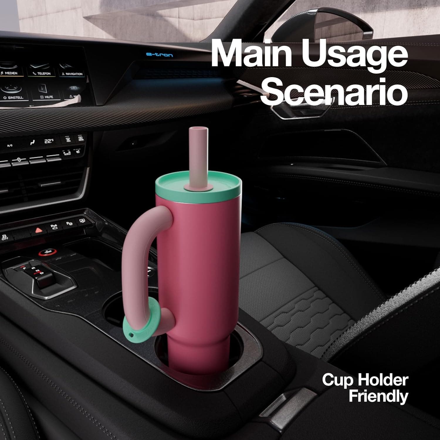 CHAKO LAB BaWang Insulated Stainless Steel Tumbler - 33oz with Handle and Straw thumbnail 5