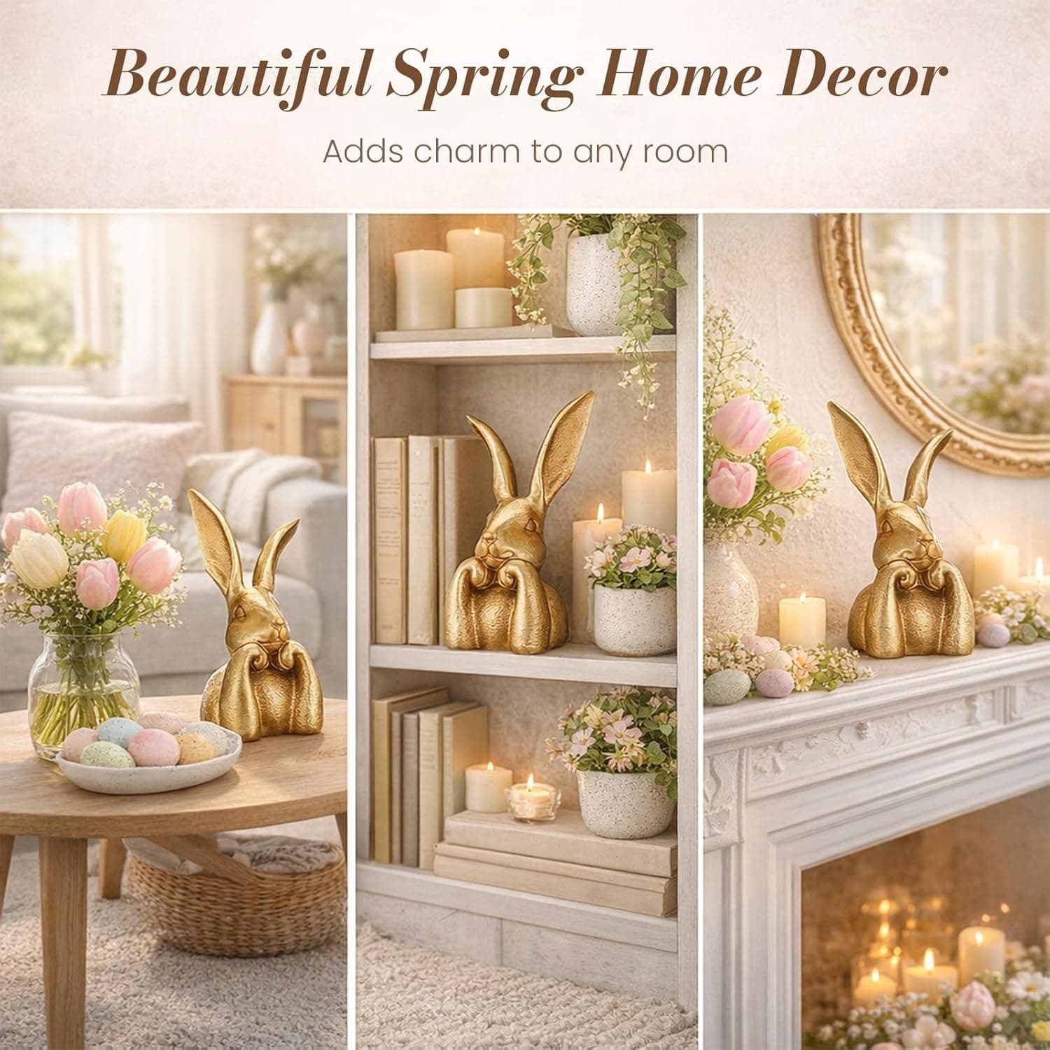 Daily Partner Gold Easter Bunny Figurine thumbnail 3