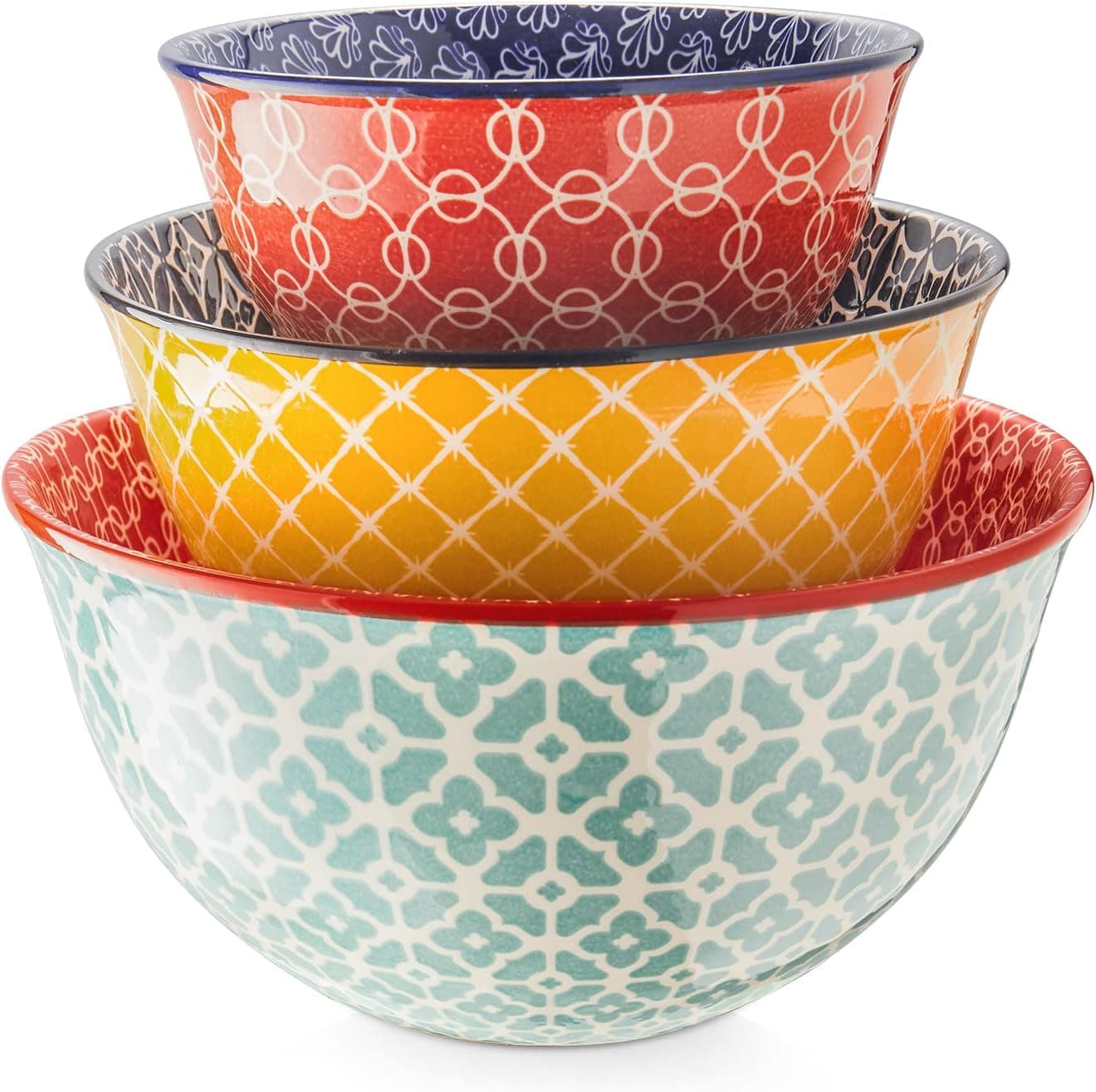 DOWAN Ceramic Mixing Bowls Set of 3 image 1