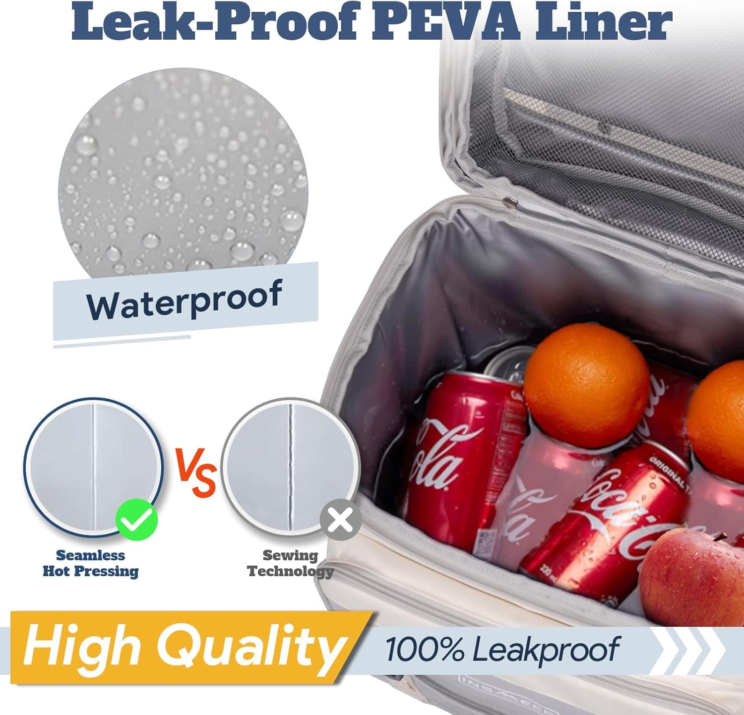 INSMEER Rolling Cooler with Wheels and Handle - 80 Can Capacity thumbnail 3