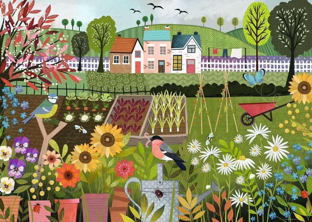 Ravensburger Garden Allotment 1000 Piece Jigsaw Puzzle | Vibrant Garden Artwork | Idyllic Nature Scene | Durable Eco-Friendly Materials : Toys &amp; Games thumbnail 2