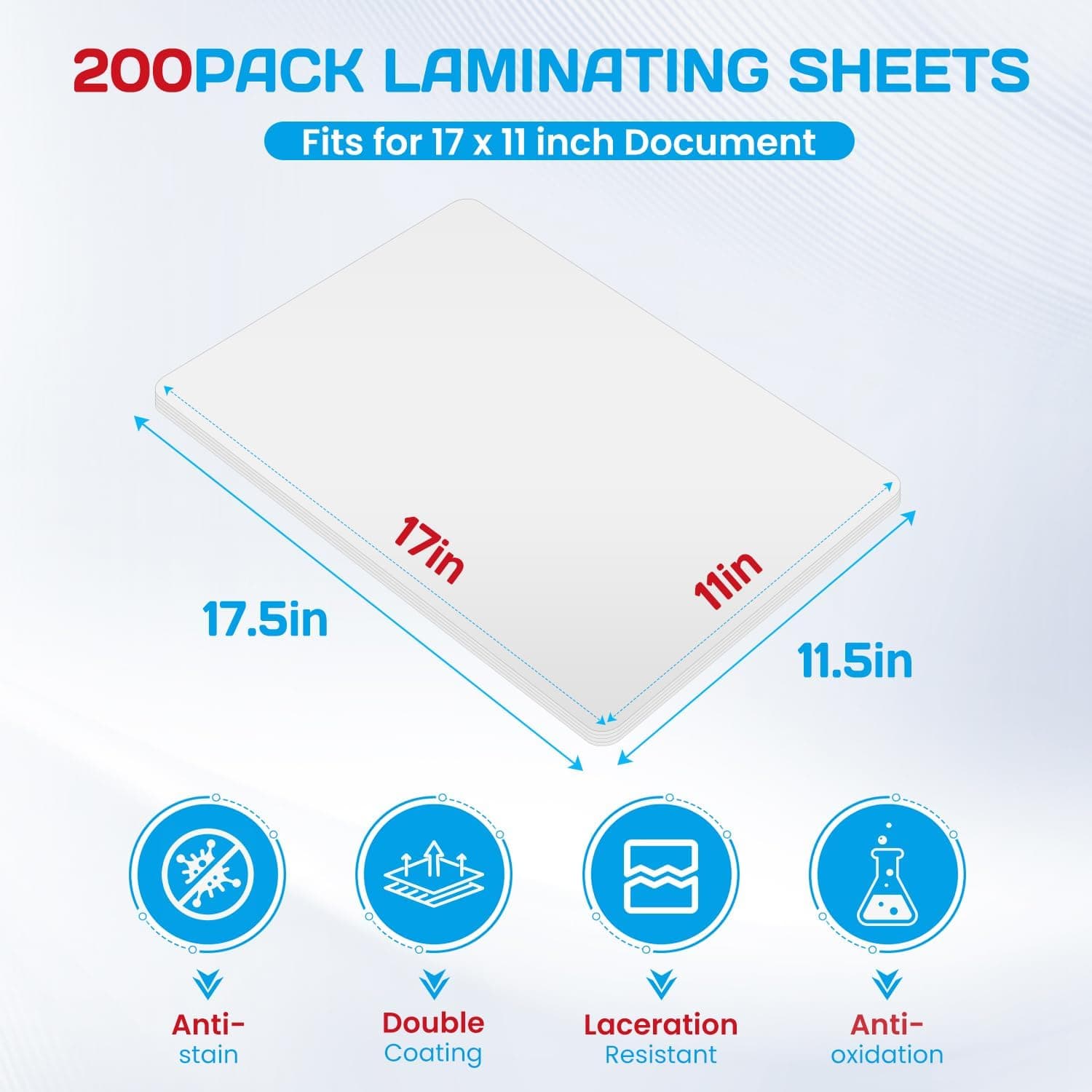 CAREGY 200 Pack Laminating Sheets with Round Corners thumbnail 2