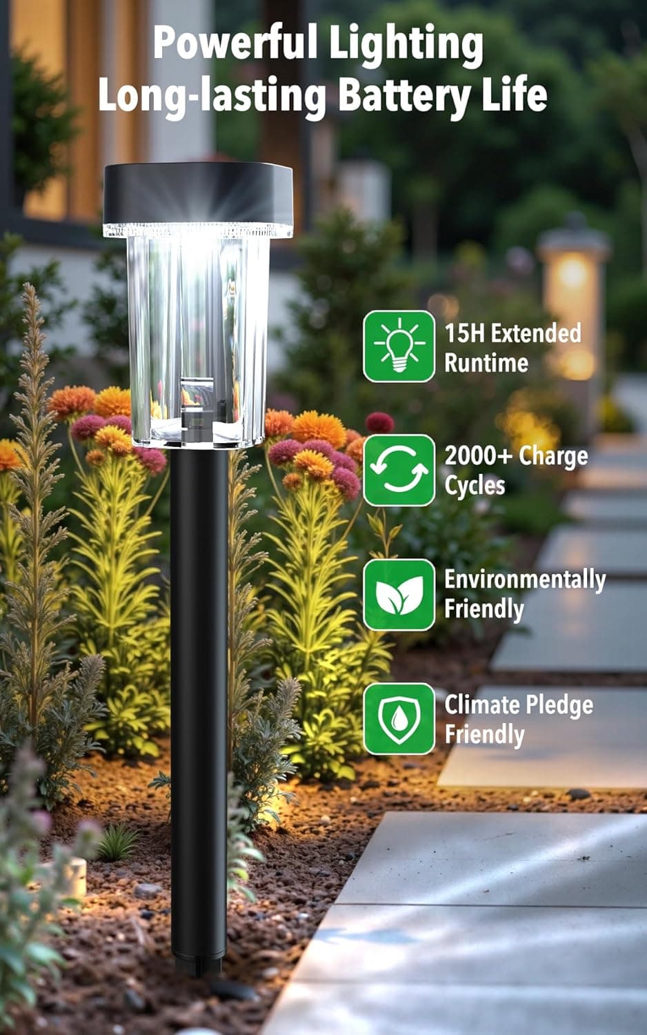 Solar Pathway Lights Outdoor 12 Pack thumbnail 3
