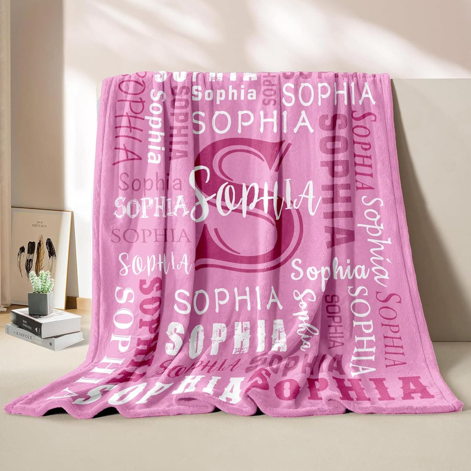 Personalized Flannel Blanket for Teen Girls thumbnail 3