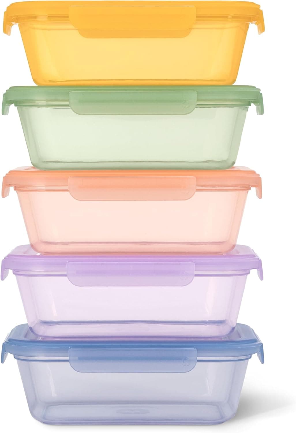 Ello Snap & Nest 10-Piece 4.5 Cup Plastic Meal Prep Set image 1