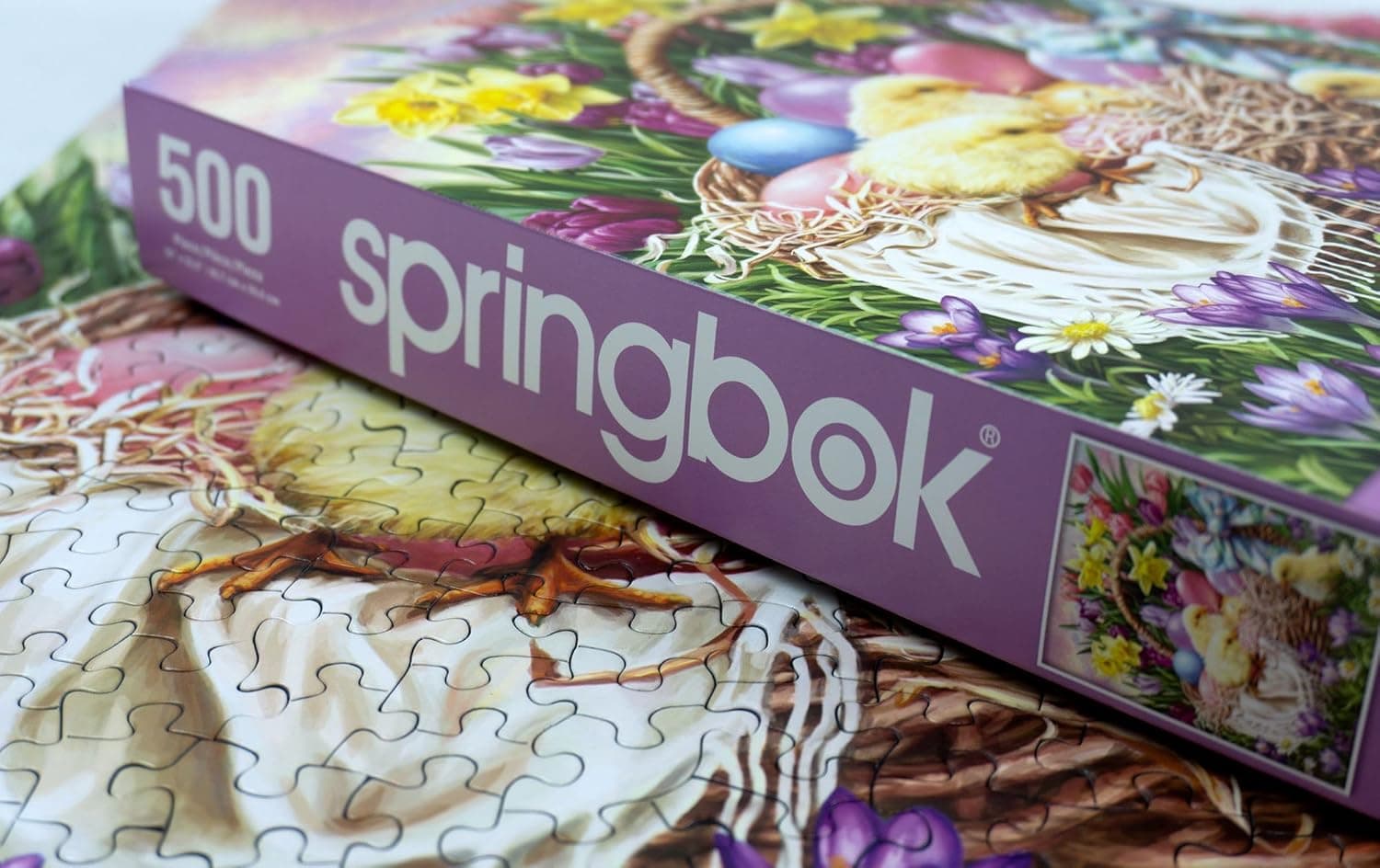 Springbok Basket Full of Spring 500 Piece Jigsaw Puzzle thumbnail 5