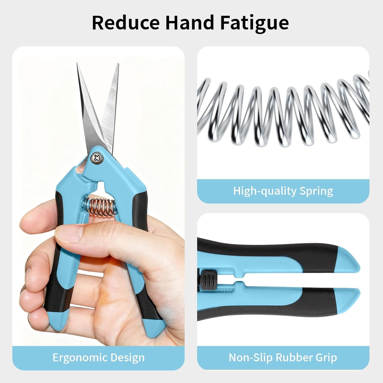 4 Pack Garden Pruning Shears Set - Stainless Steel Scissors thumbnail 3