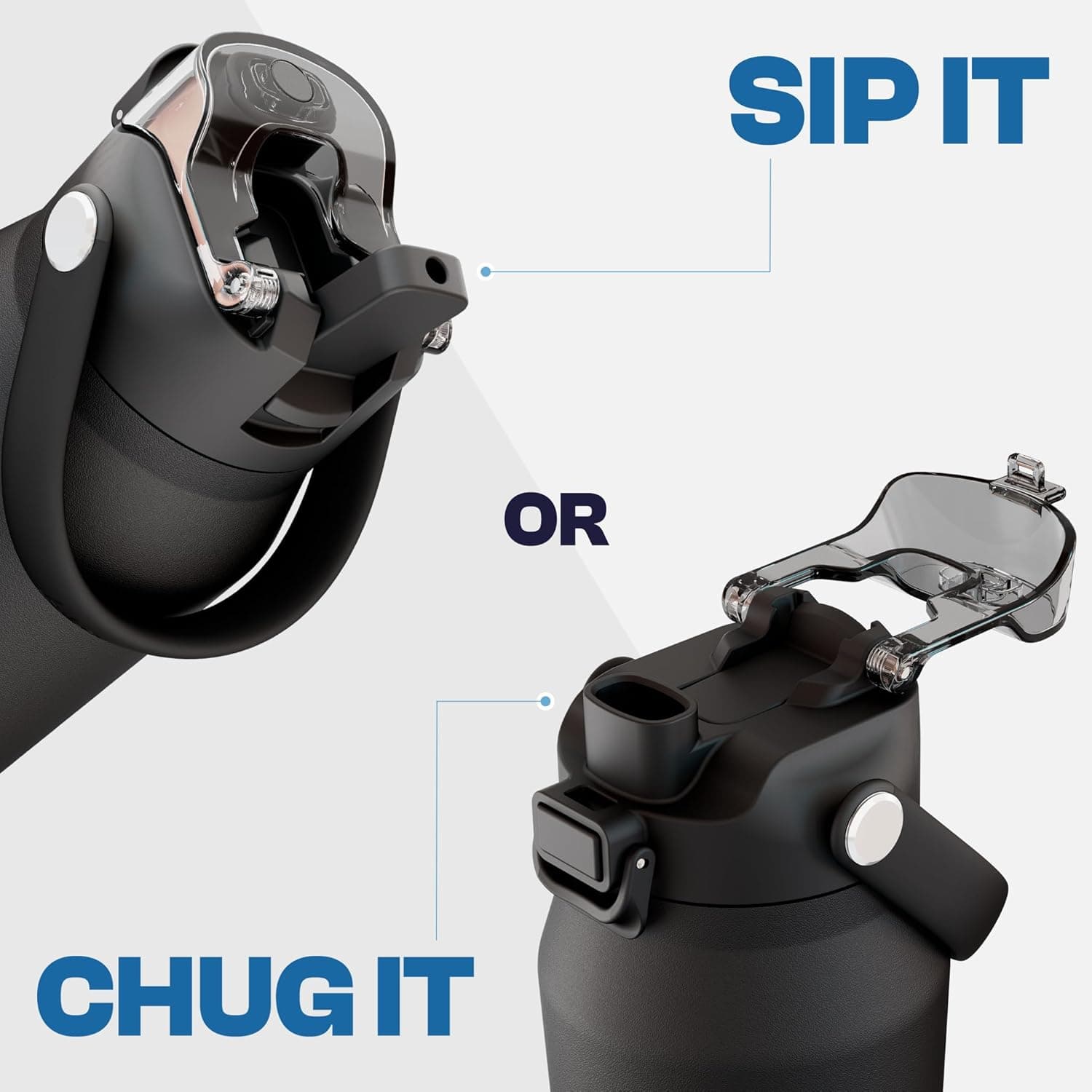 Frost Buddy 24oz Insulated Water Bottle with Straw &amp; Chug Lid | Leak-Proof Stainless Steel | 24-Hours Cold | Sweat-Proof, Cup Holder Friendly | Ideal for Gym, Travel, Sports &amp; Everyday Hydration : Sports &amp; Outdoors thumbnail 2